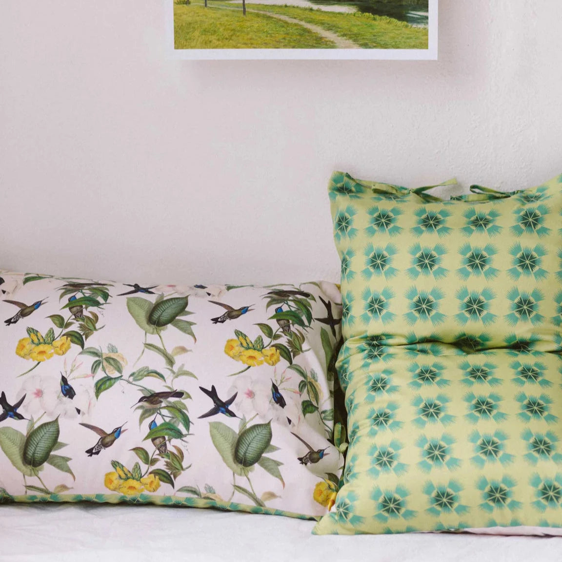 Hummingbird Organic Cotton Pillowcase BH - Bedding Brookfield Gardens