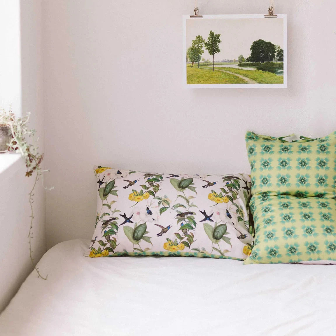 Hummingbird Organic Cotton Pillowcase BH - Bedding Brookfield Gardens