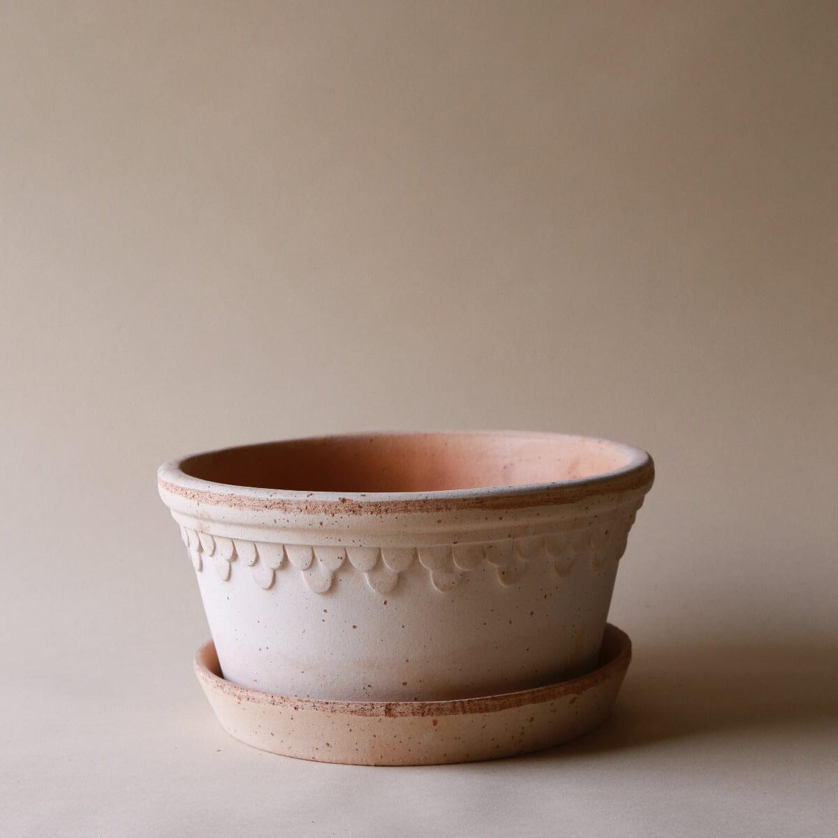 Kobenhavner Low Bowl Rosa Inc Saucer Pots - Berg Berg