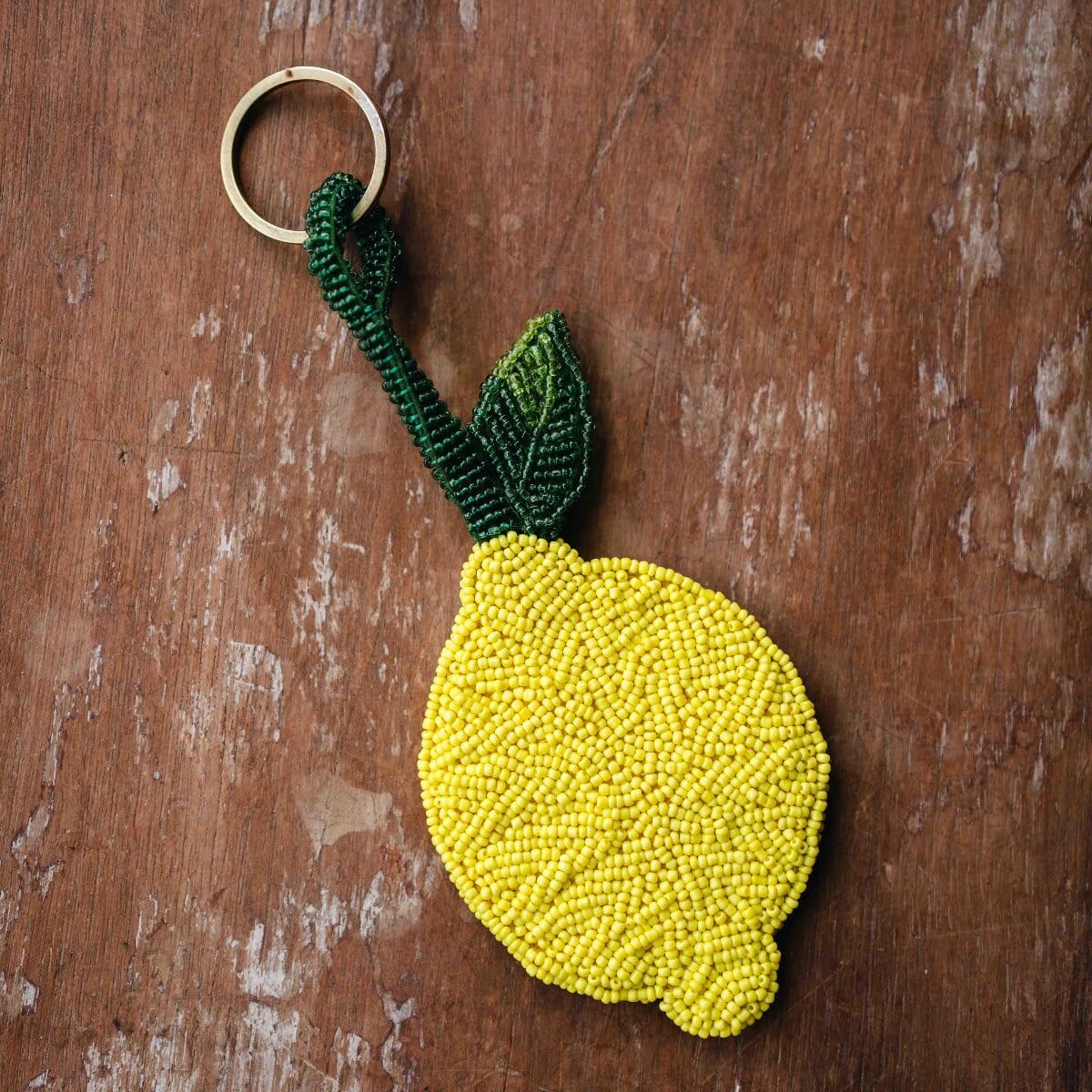 Lemon Beaded Key Ring PL Accessories Brookfield Gardens