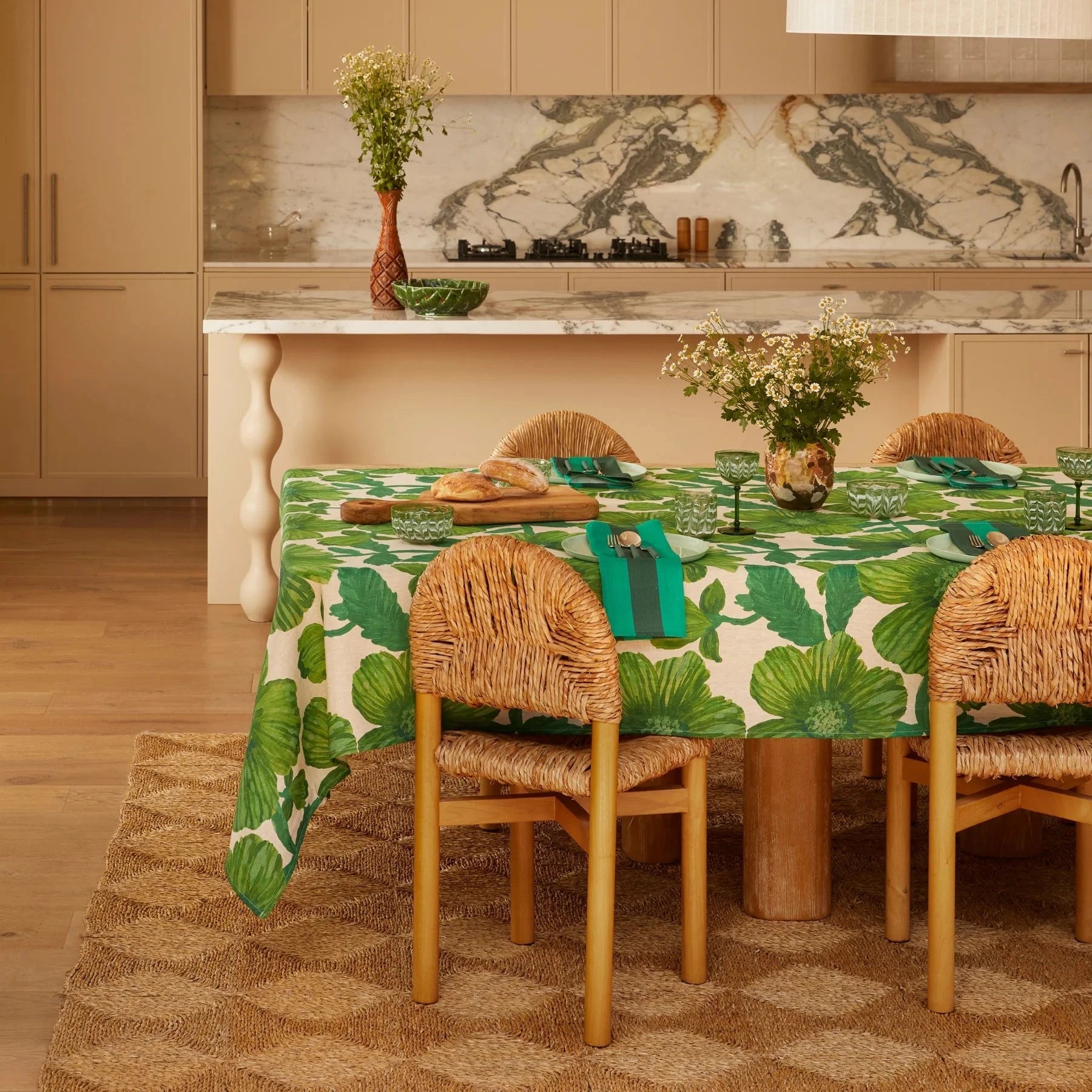 Leon Emerald T/Cloth L PL Napery Brookfield Gardens
