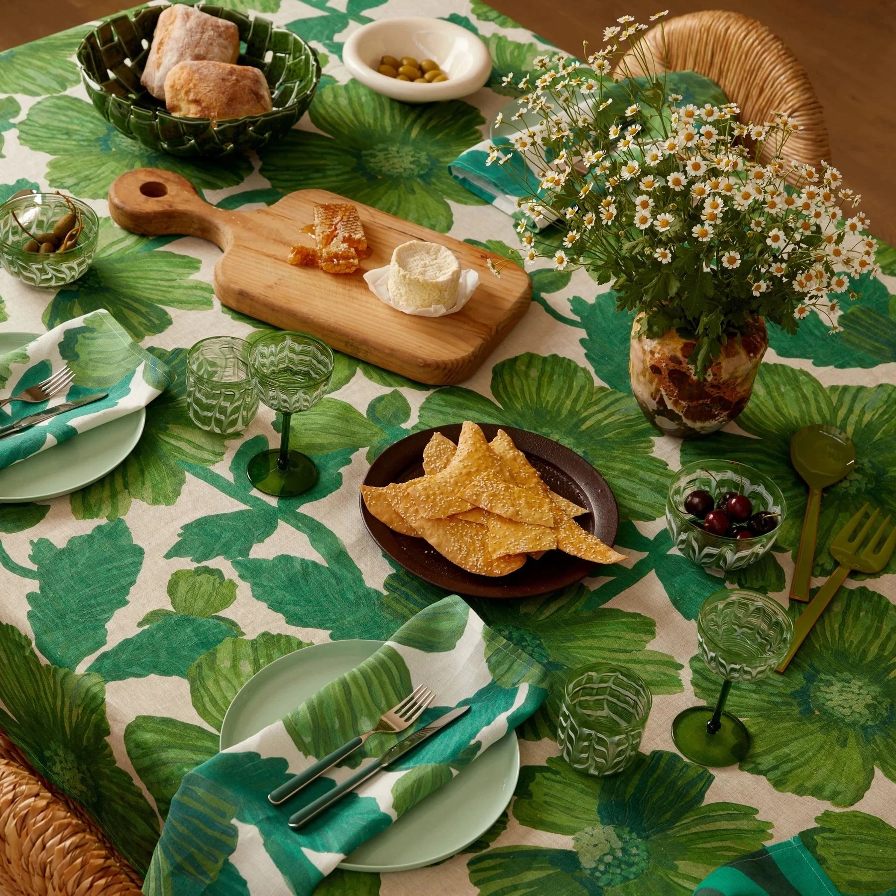 Leon Emerald T/Cloth L PL Napery Brookfield Gardens