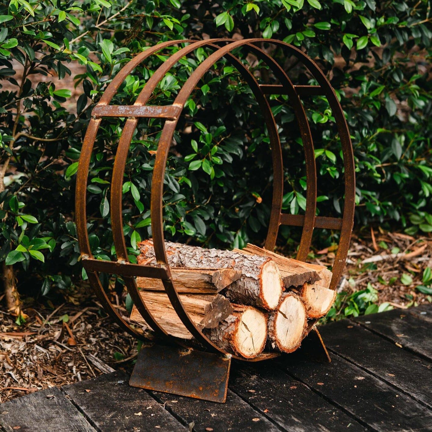 Log Holder Garden Art Brookfield Gardens
