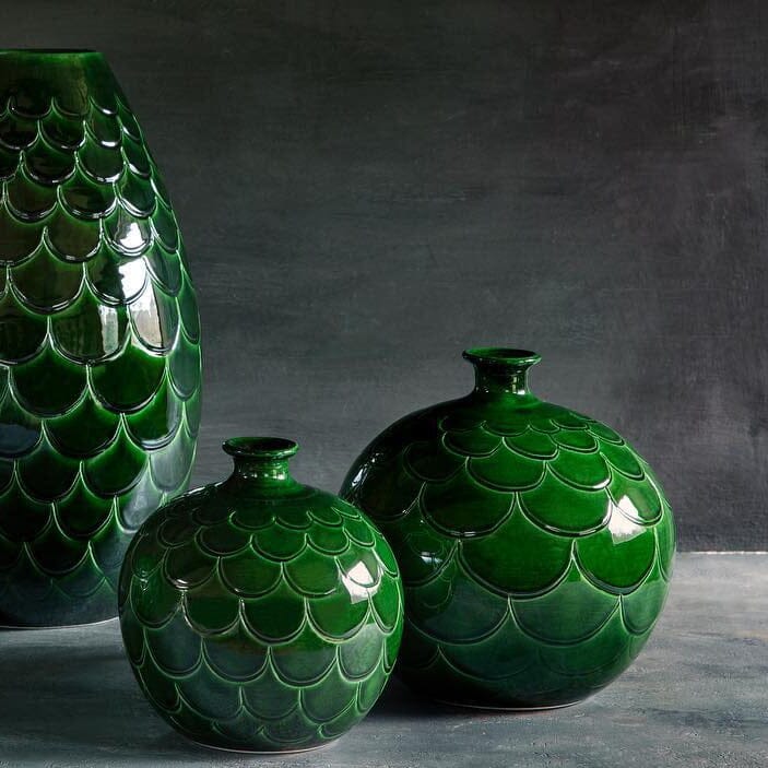 Misty Green Vase Pots - Berg Berg