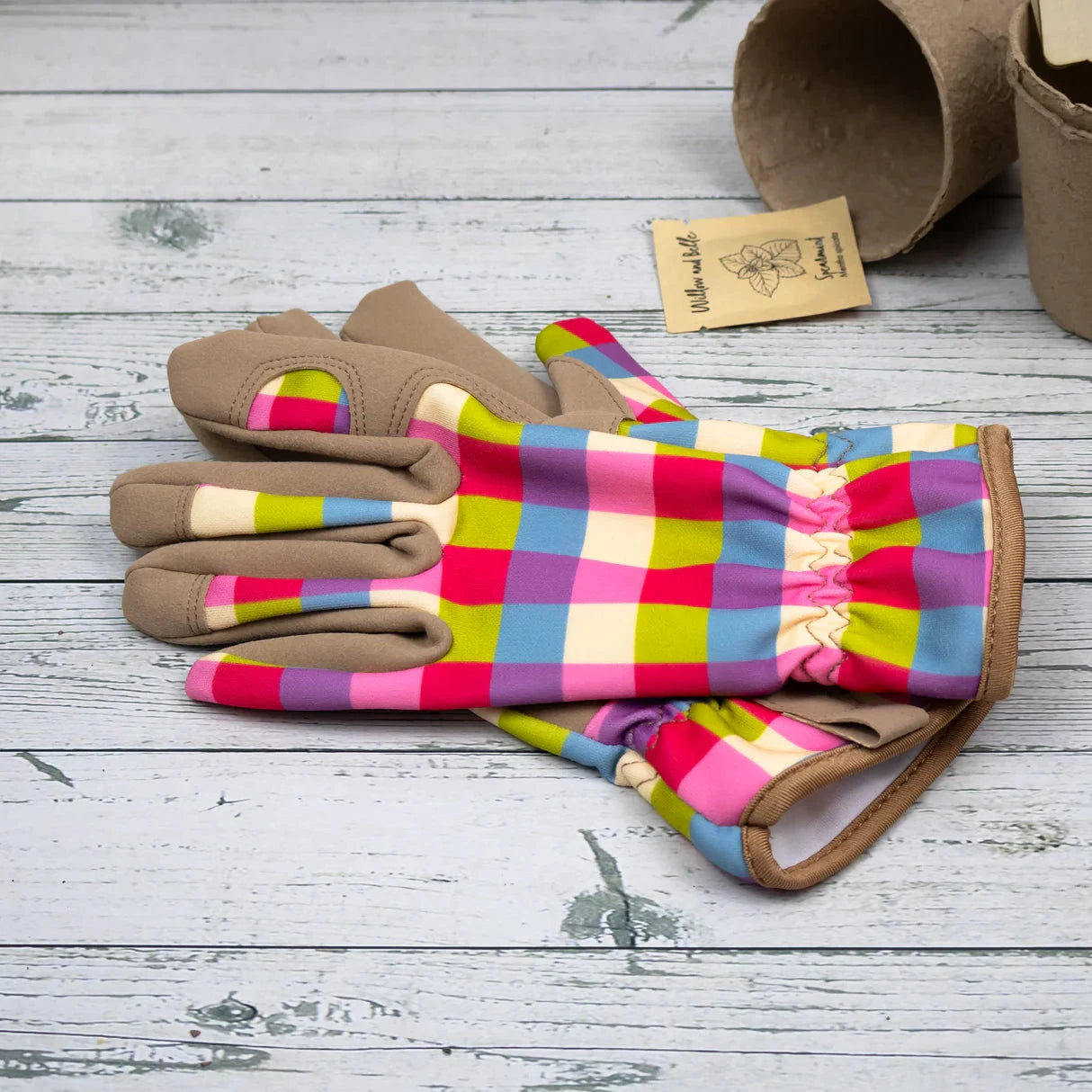 Pink Gingham Garden Glove Clothing Brookfield Gardens