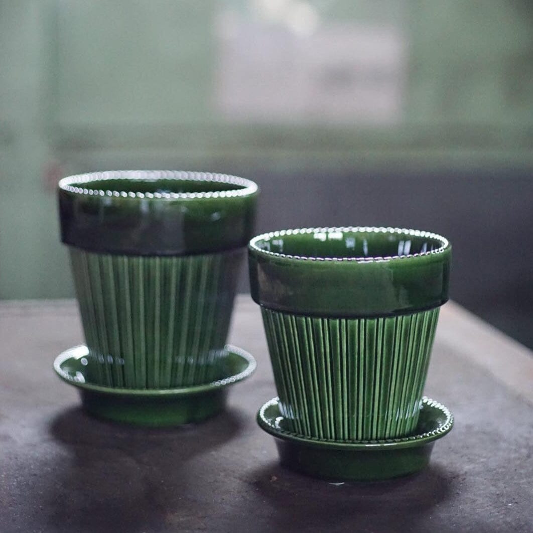 Simona Green inc Saucer Pots - Berg Berg