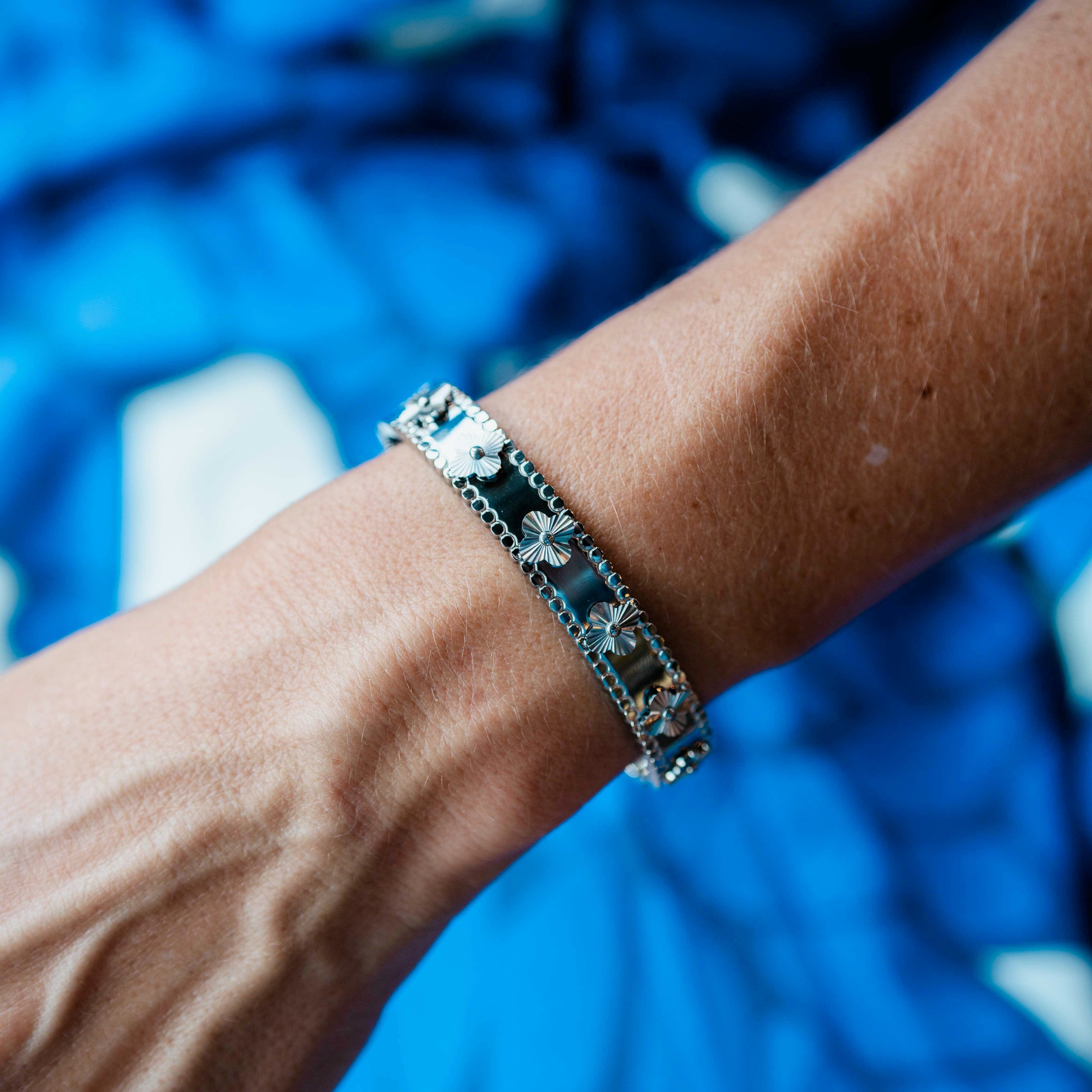 Stainless Steel Clover Bangle PL Accessories Brookfield Gardens