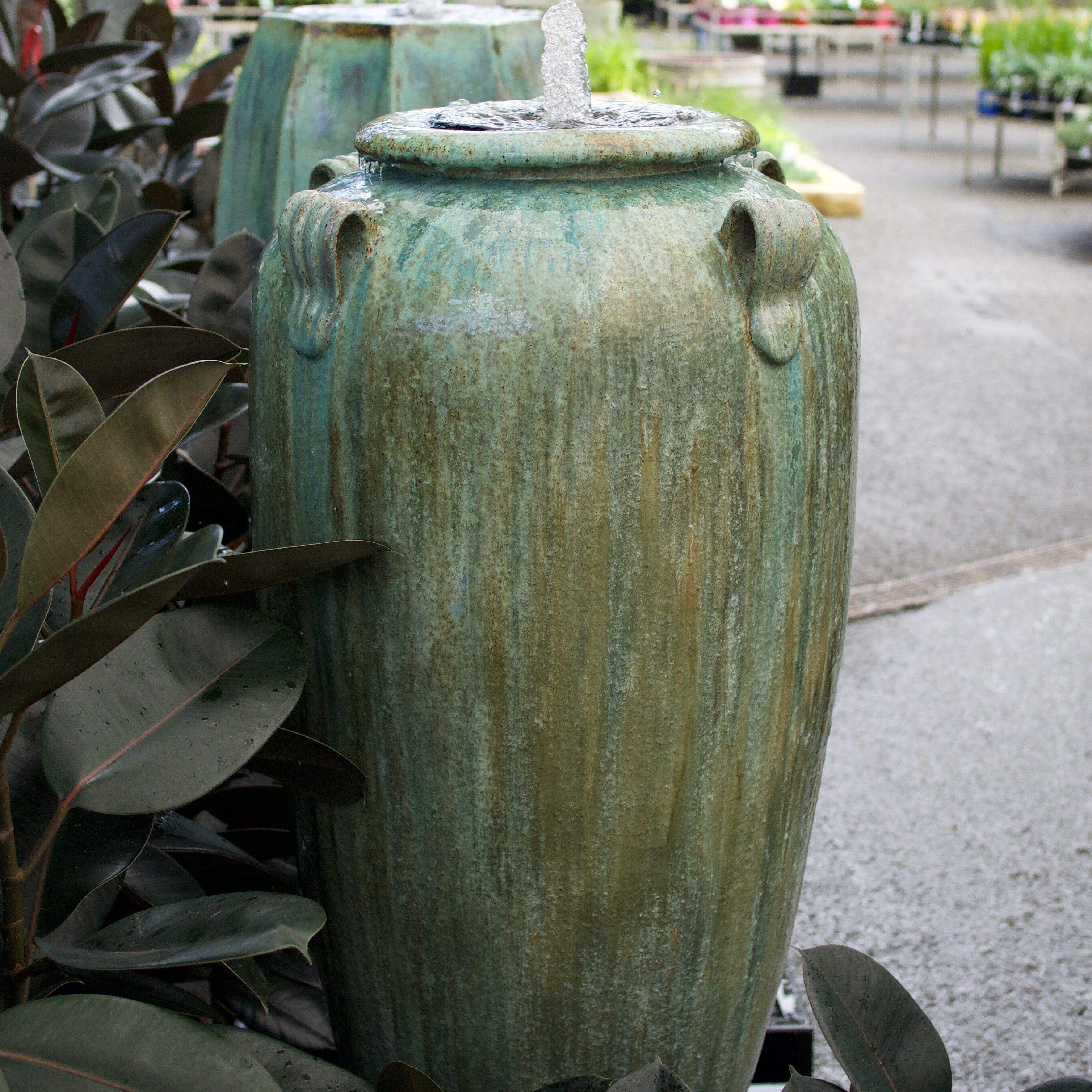 Tall Temple Jar Fountain/Base/Pump Fountain Packages Brookfield Gardens