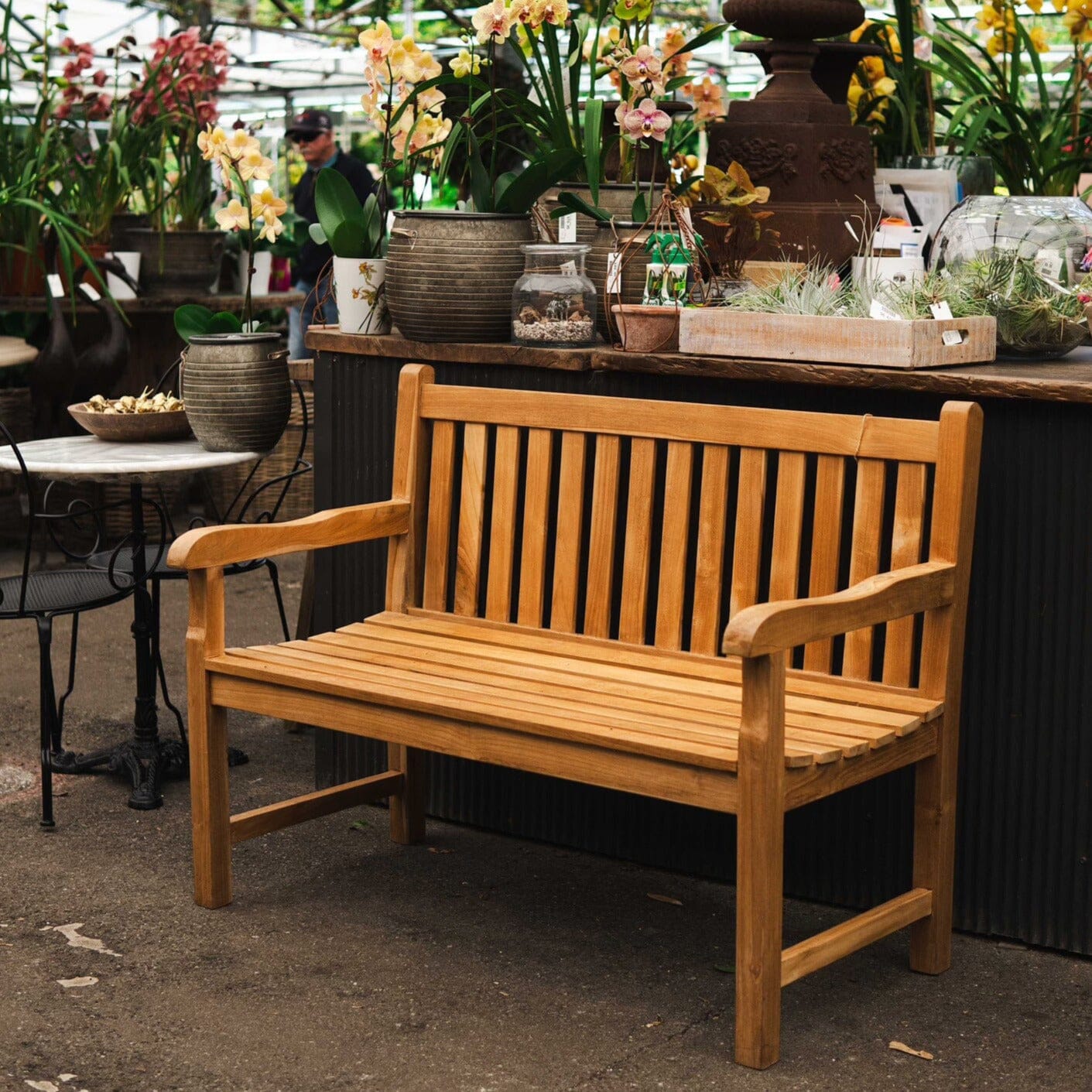 Teak Bench 2 seater Furniture Brookfield Gardens