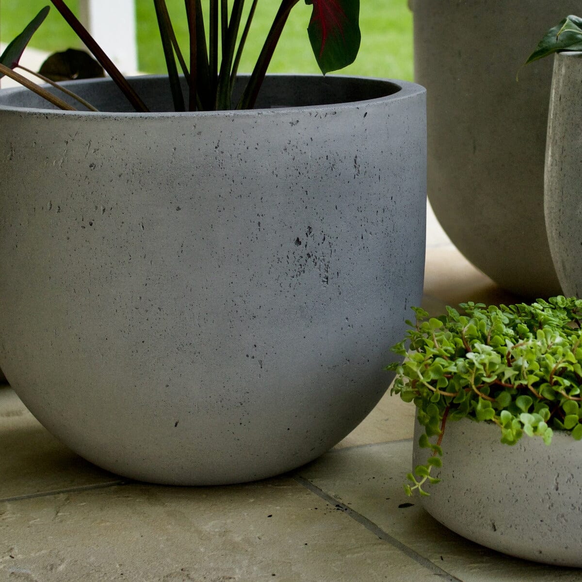 Urban Squat U Planter Pots - Terrazzo Brookfield Gardens