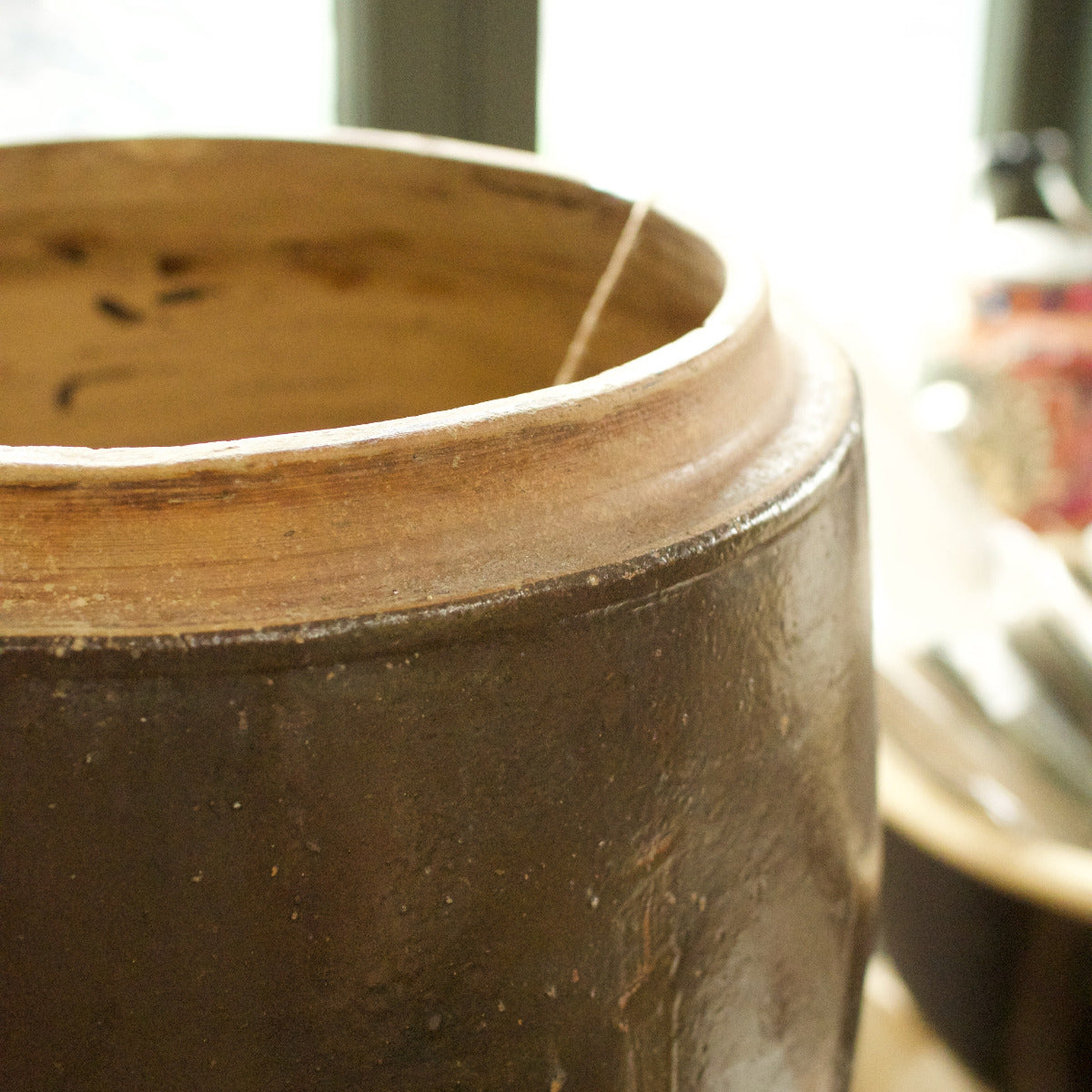 Vintage Pot Dark Brown