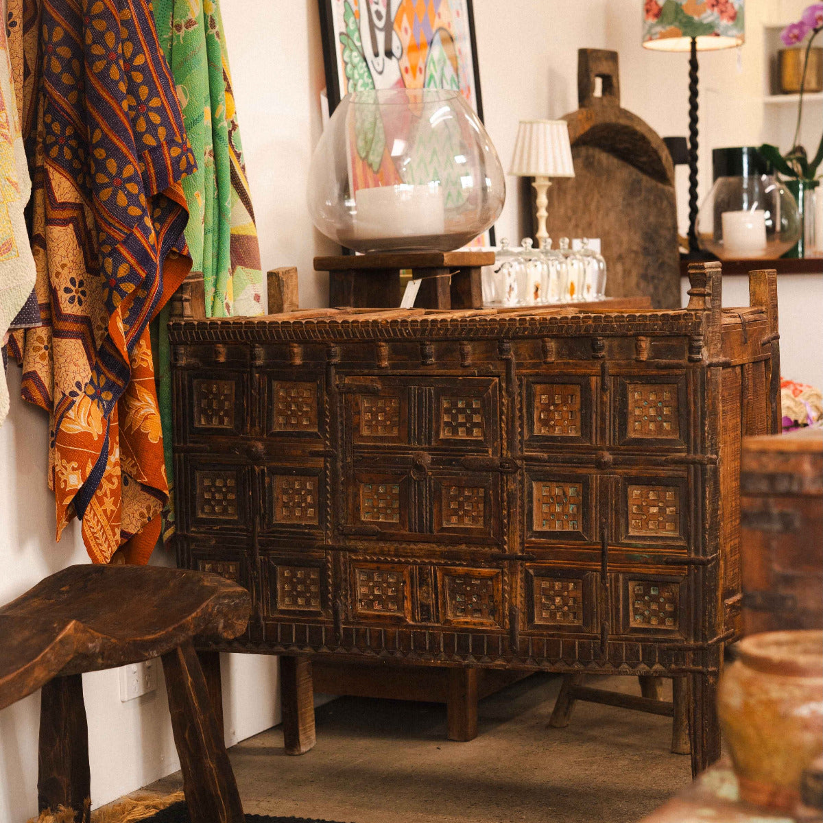 Vintage Wooden Damachiya