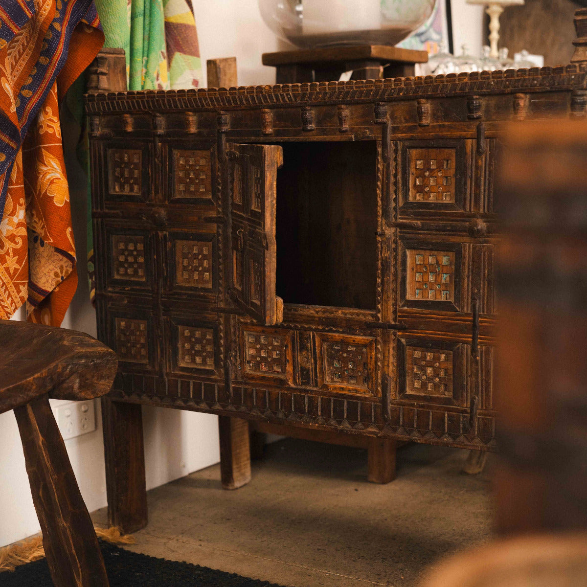 Vintage Wooden Damachiya