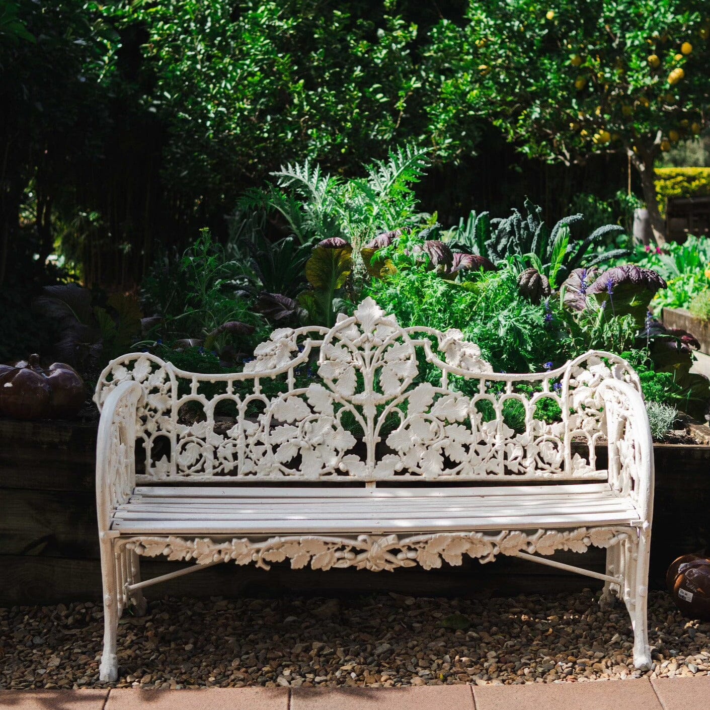 White Oak Leaf Bench Furniture Brookfield Gardens