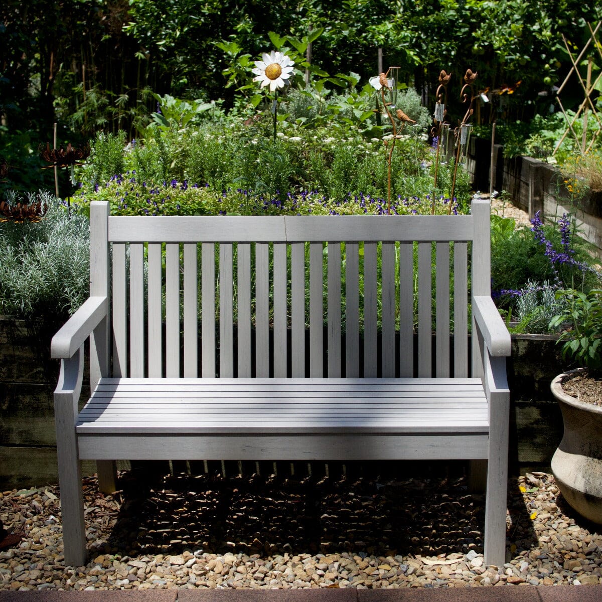 Winawood Sandwick 2 Seater Bench Grey Furniture Brookfield Gardens