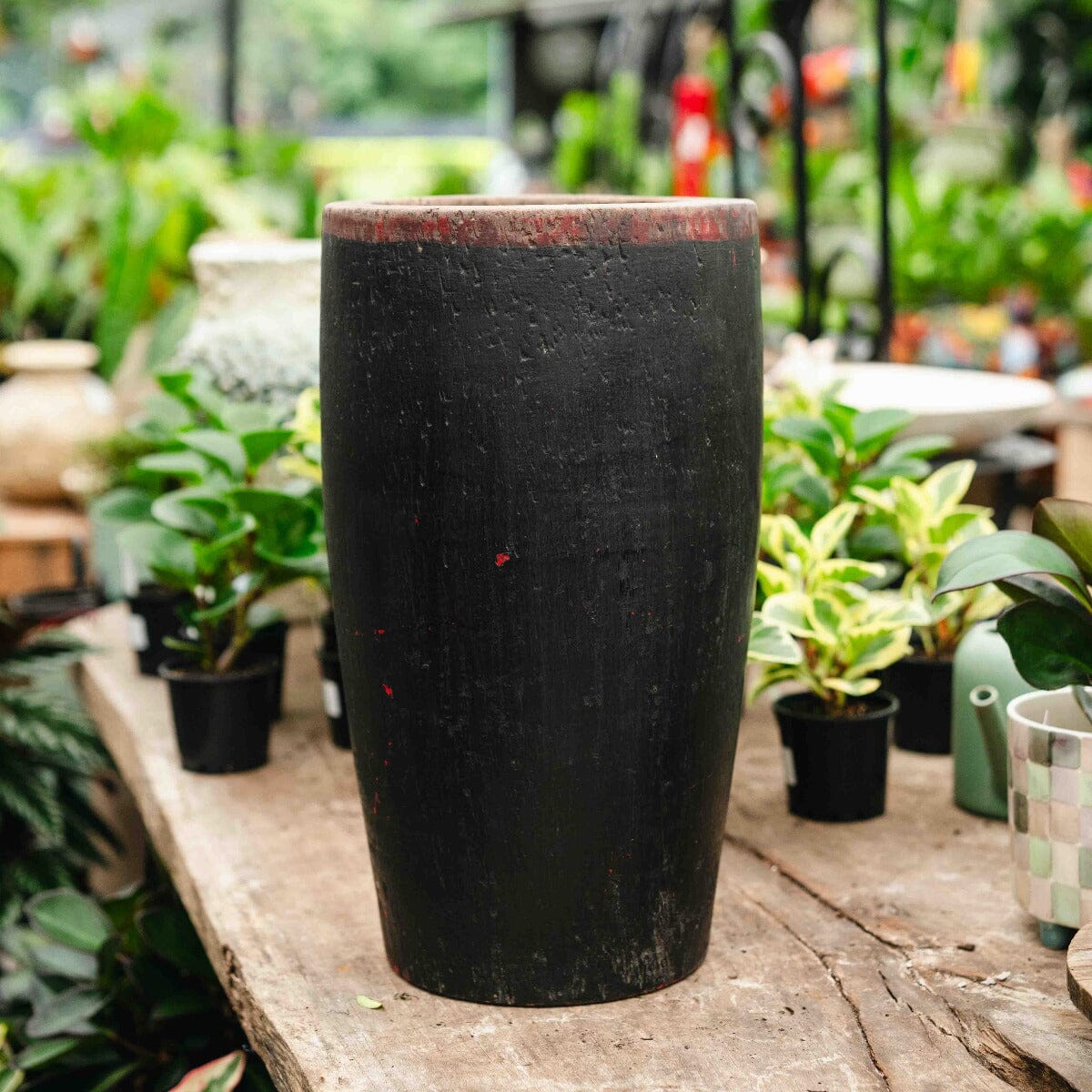 Wooden Drum BH - Homewares Brookfield Gardens