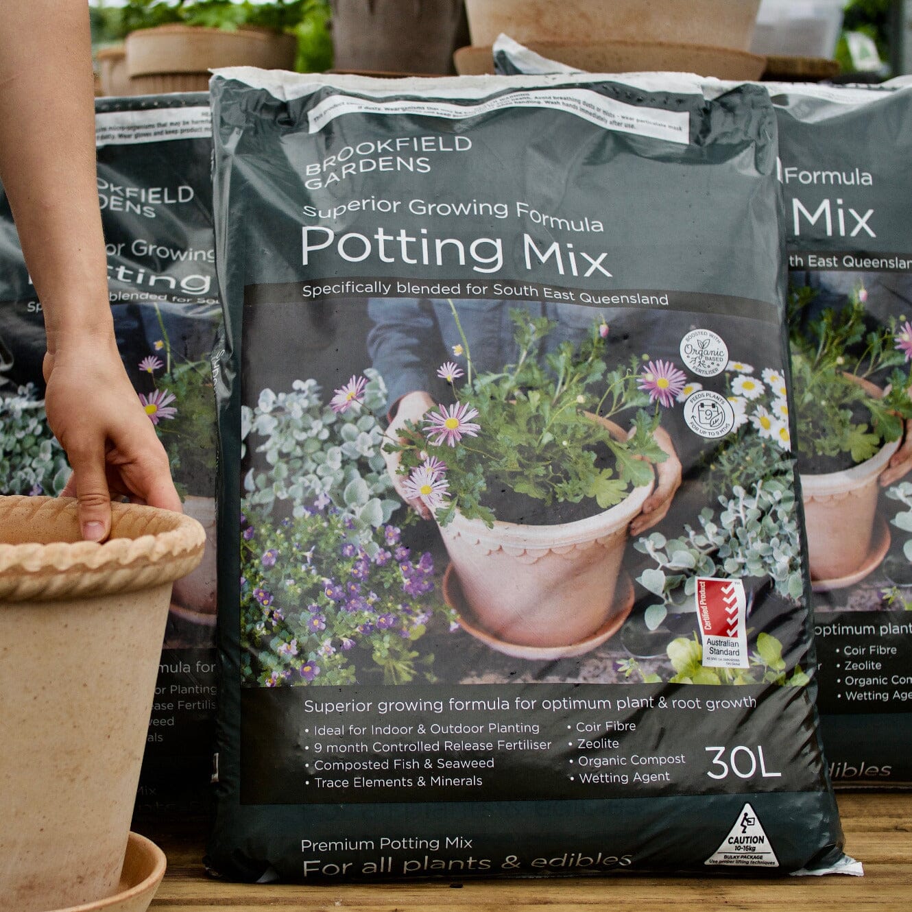 Brookfield Premium Potting Mix Mulch / Soil Garden Club