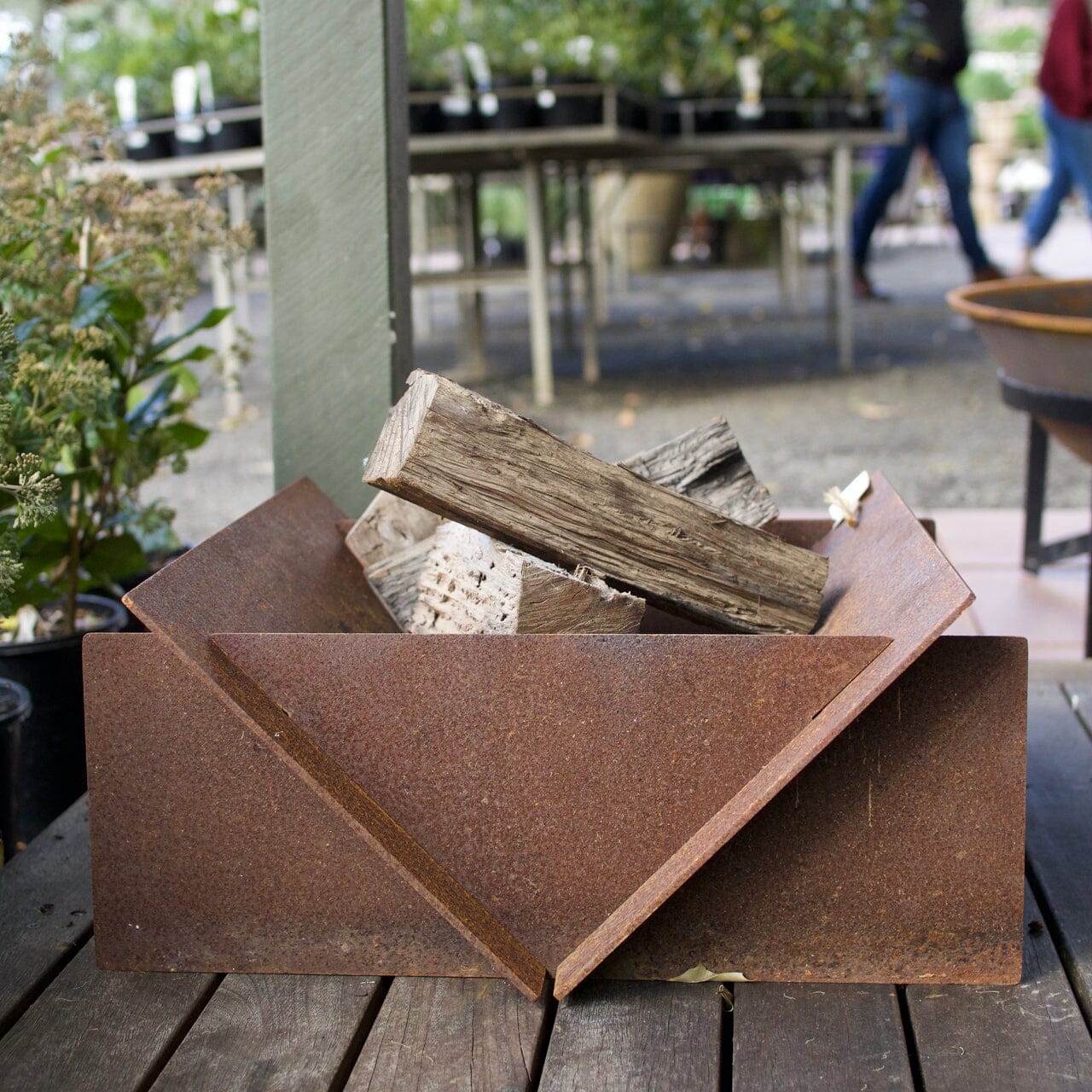 Camper Flat Pack Firepit Pots - Cast iron Brookfield Gardens