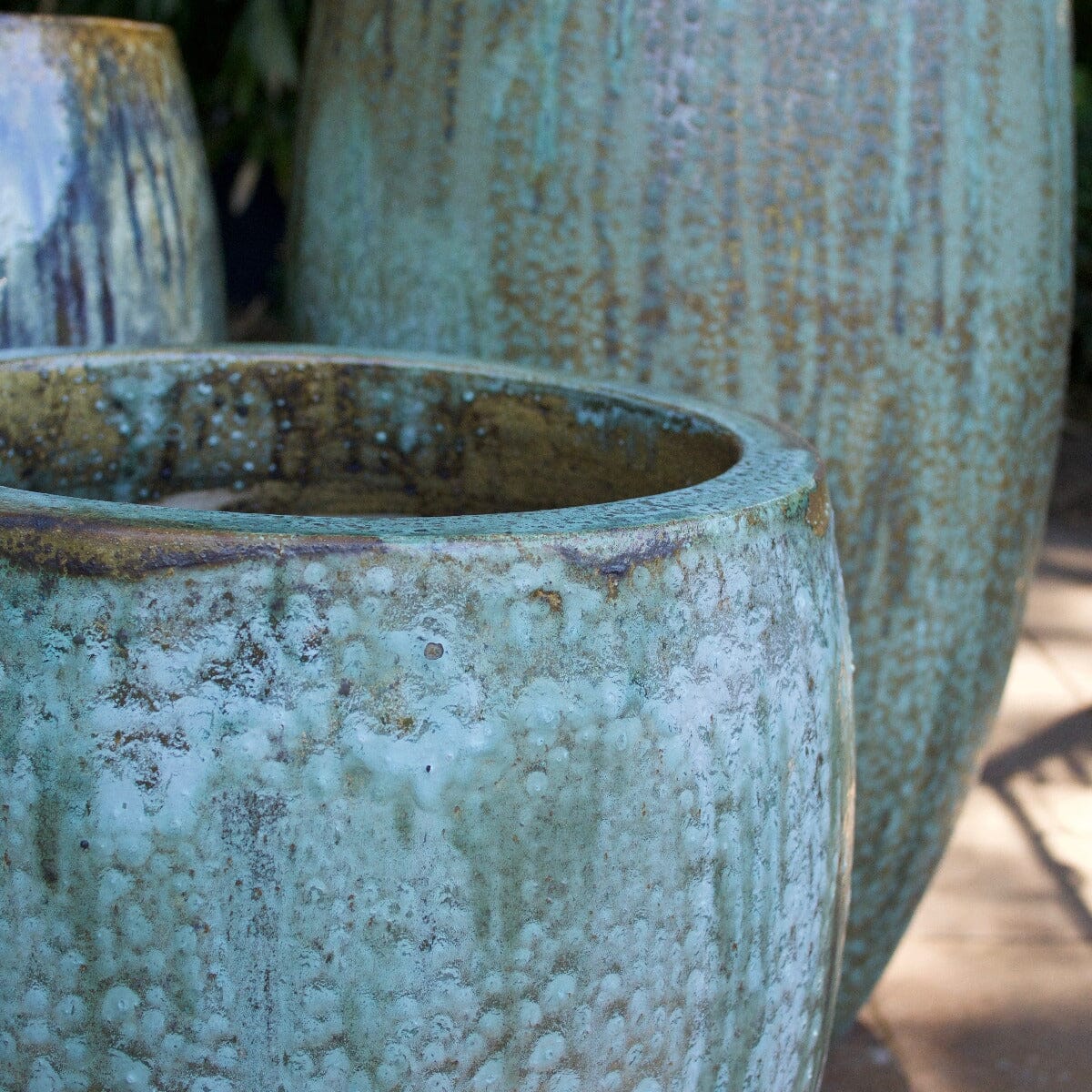 Glazed Egg Planter Pots - Glazed Brookfield Gardens