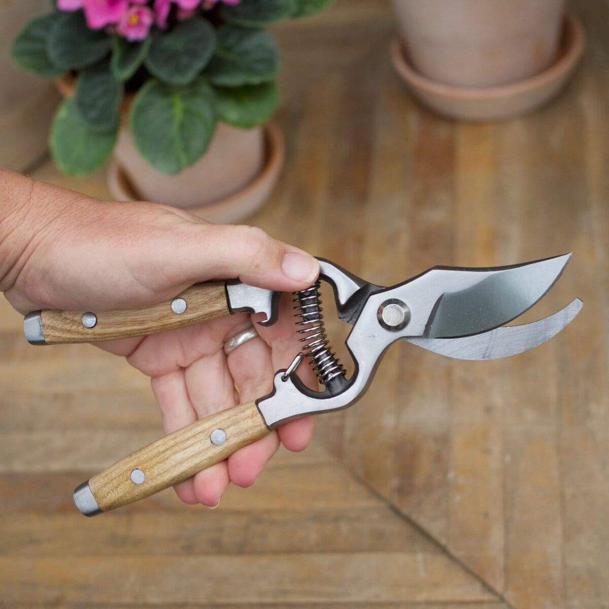 Secateurs Wood Handled Hardware - Tools Brookfield Gardens