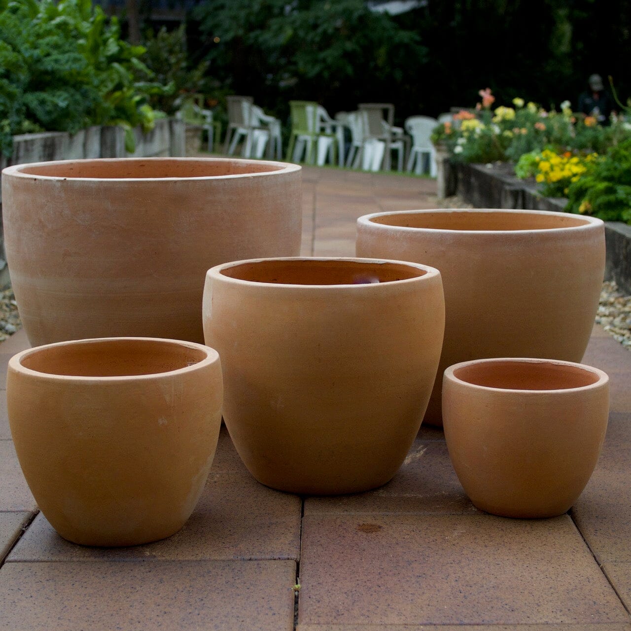Terracotta Egg Pot Pots - Terracotta Brookfield Gardens