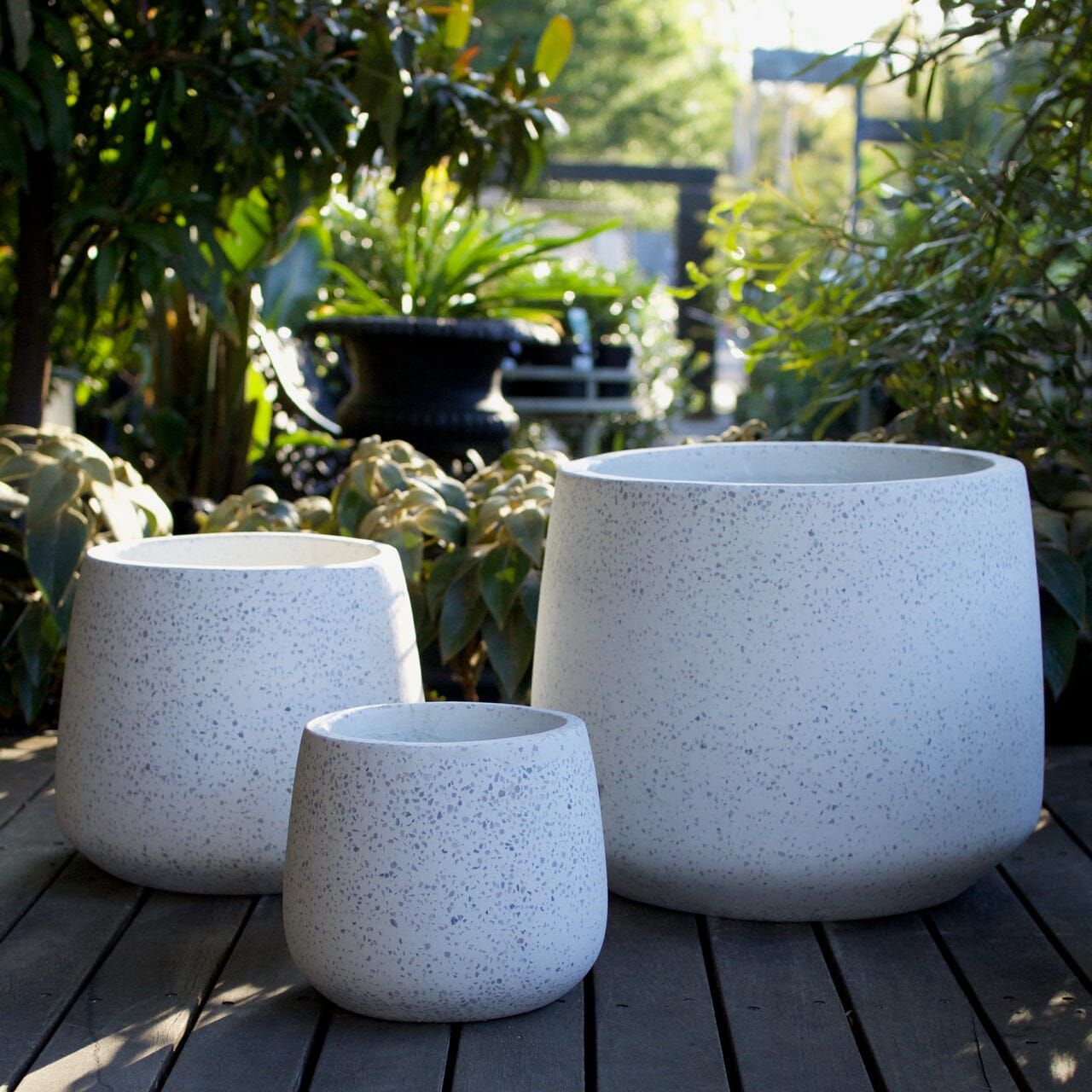 Terrazzo Cone Planter Pots - Terrazzo Brookfield Gardens