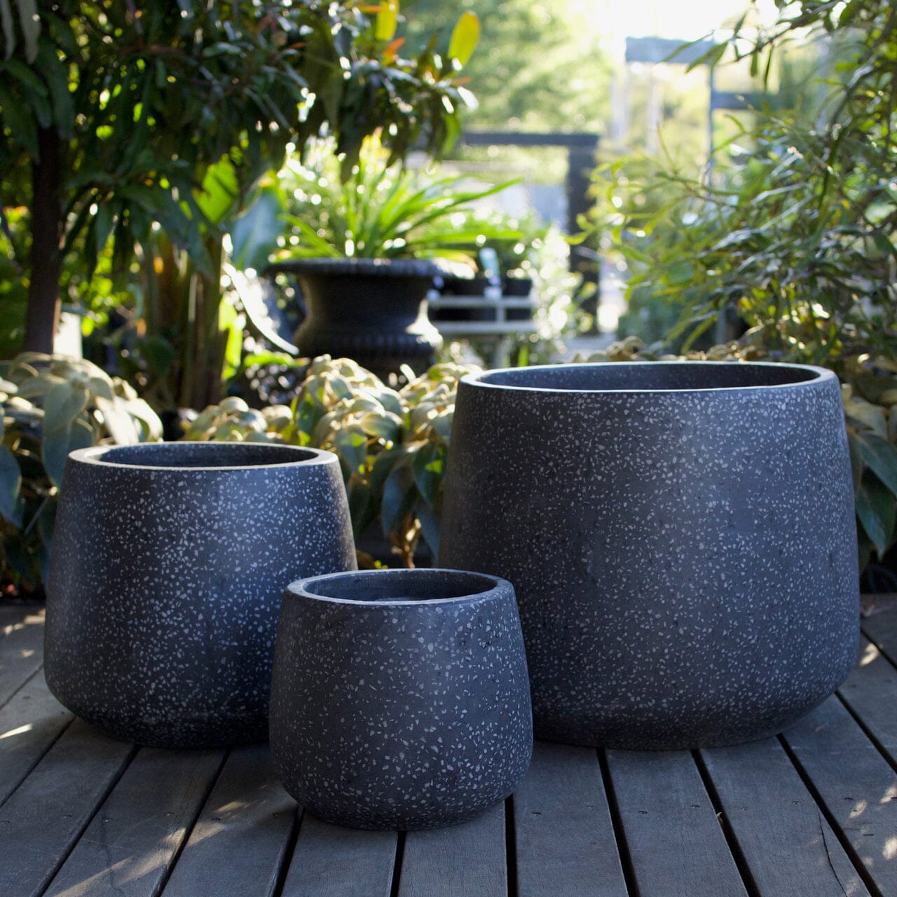 Terrazzo Cone Planter Pots - Terrazzo Brookfield Gardens