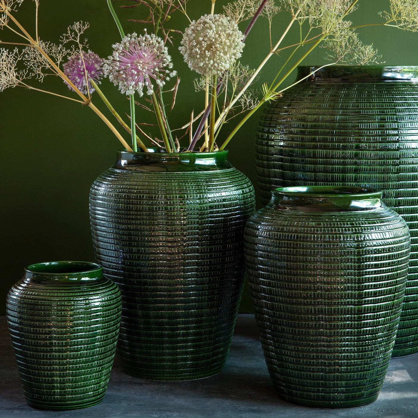 Willow Green Vase Florist - Vessels Berg