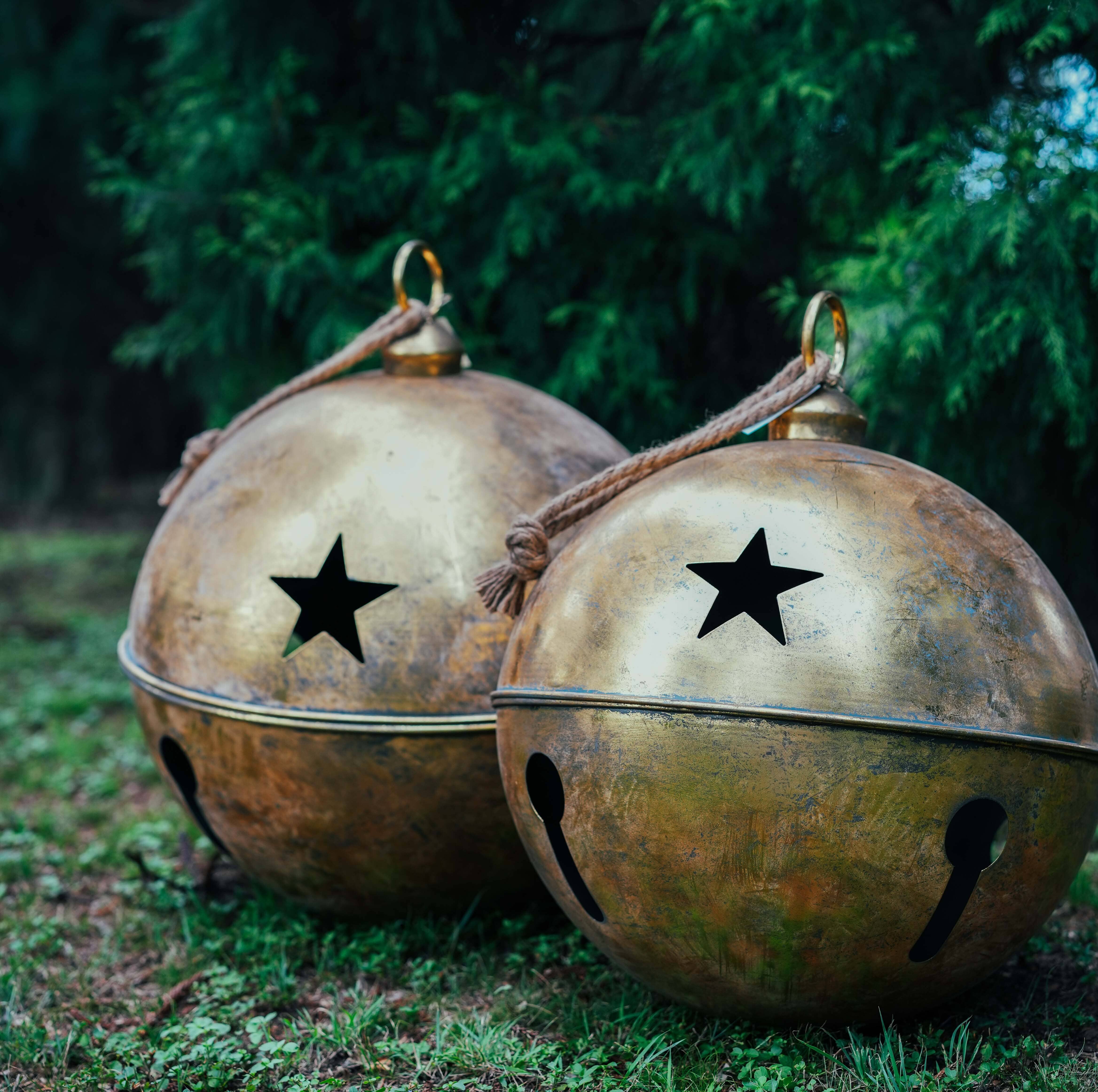 60cm Antique Gold Bell Christmas Brookfield Gardens 