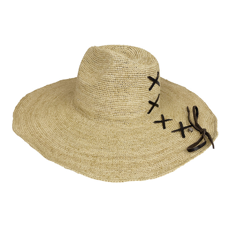 Made in Mada Aziz Lace Hat Natural