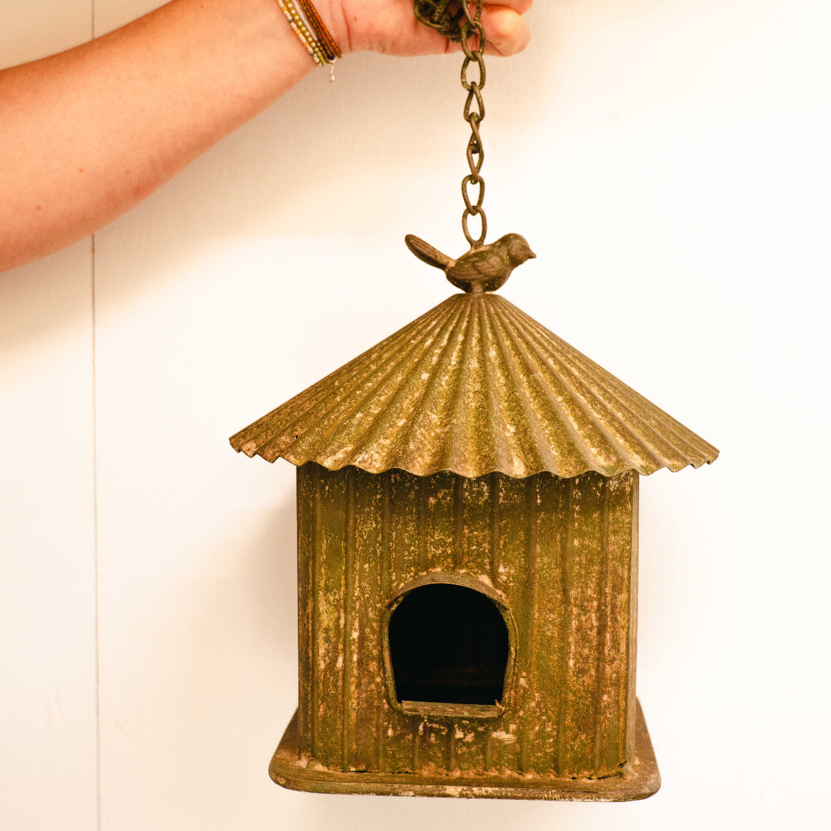 Metal Bird House Vintage
