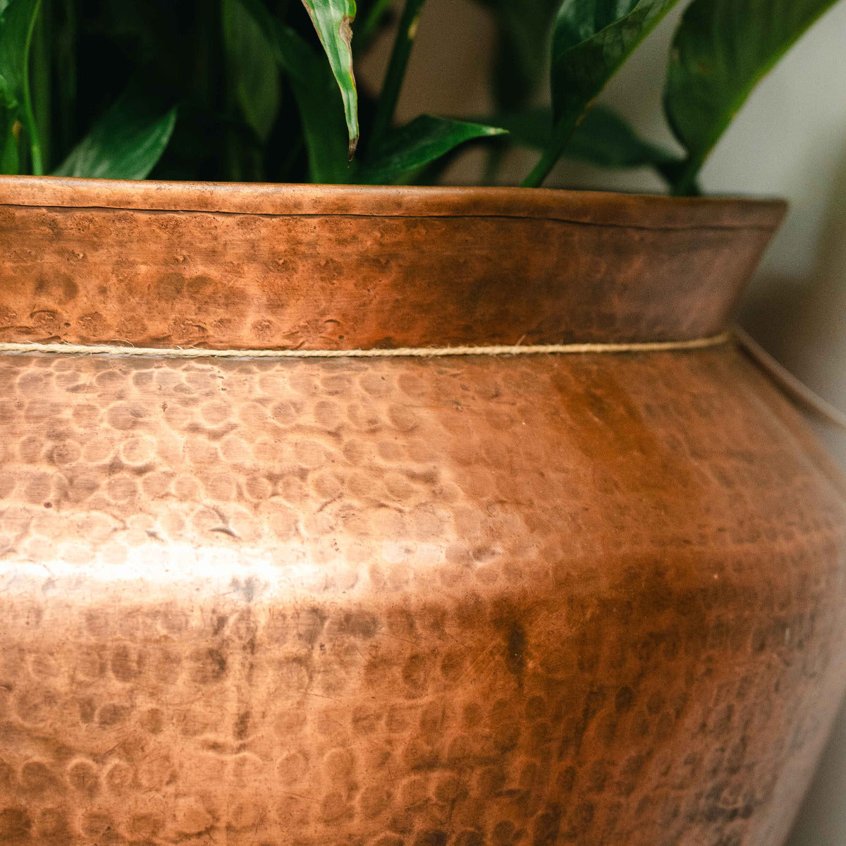 Hammered Copper Planter