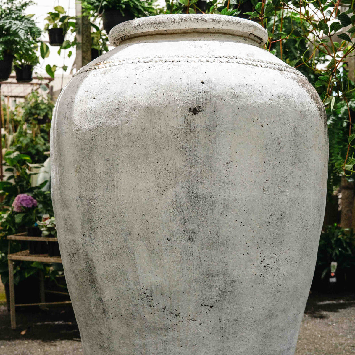 Vintage Terracotta Urn Detailed