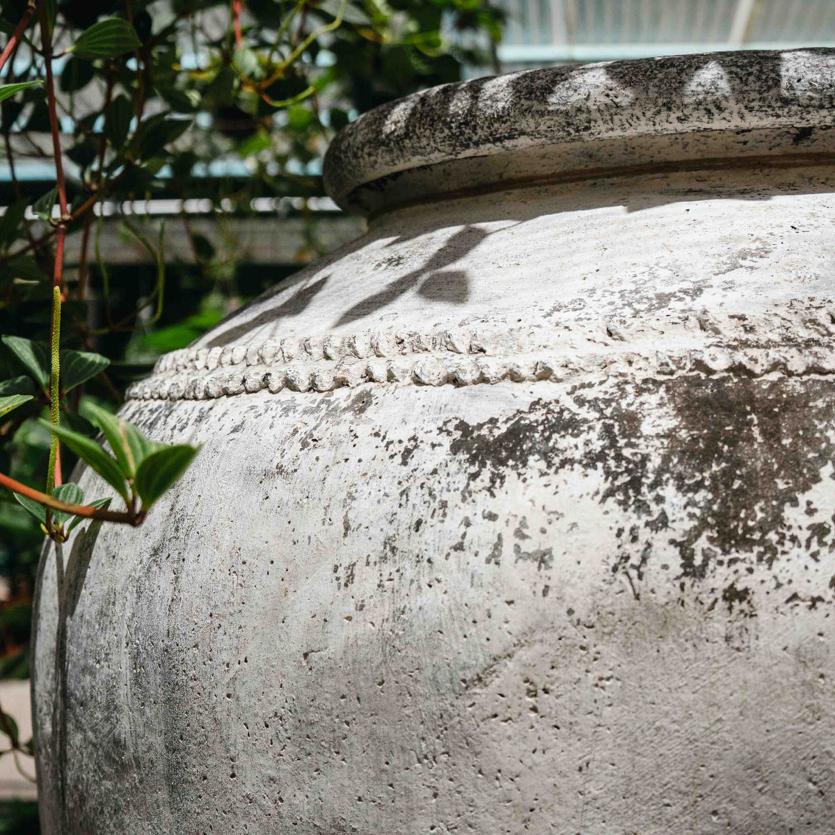 Vintage Terracotta Urn Detailed