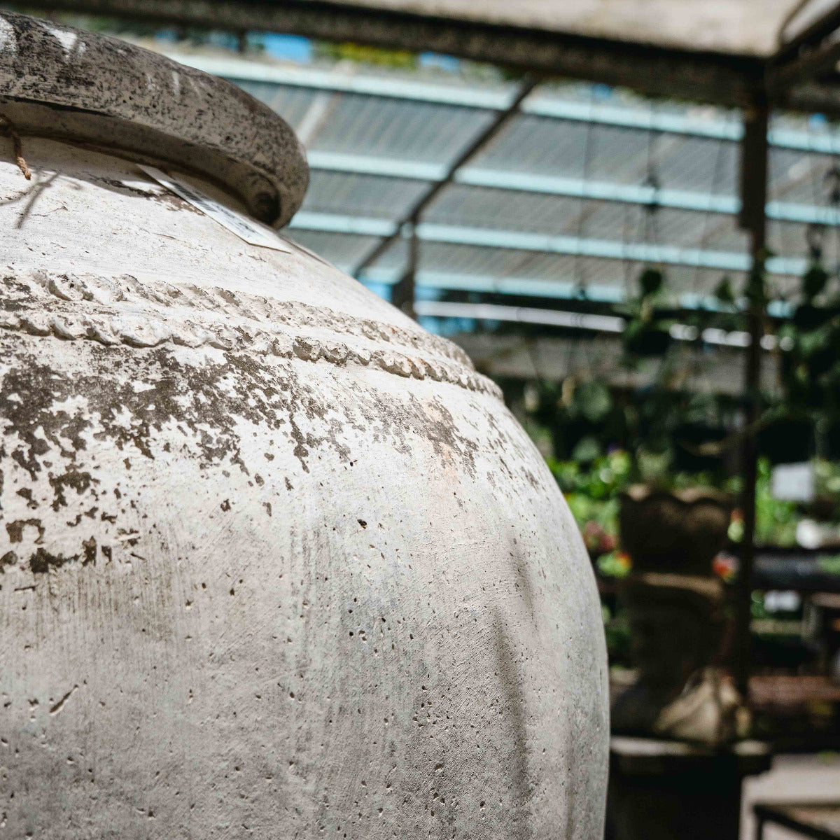 Vintage Terracotta Urn Detailed