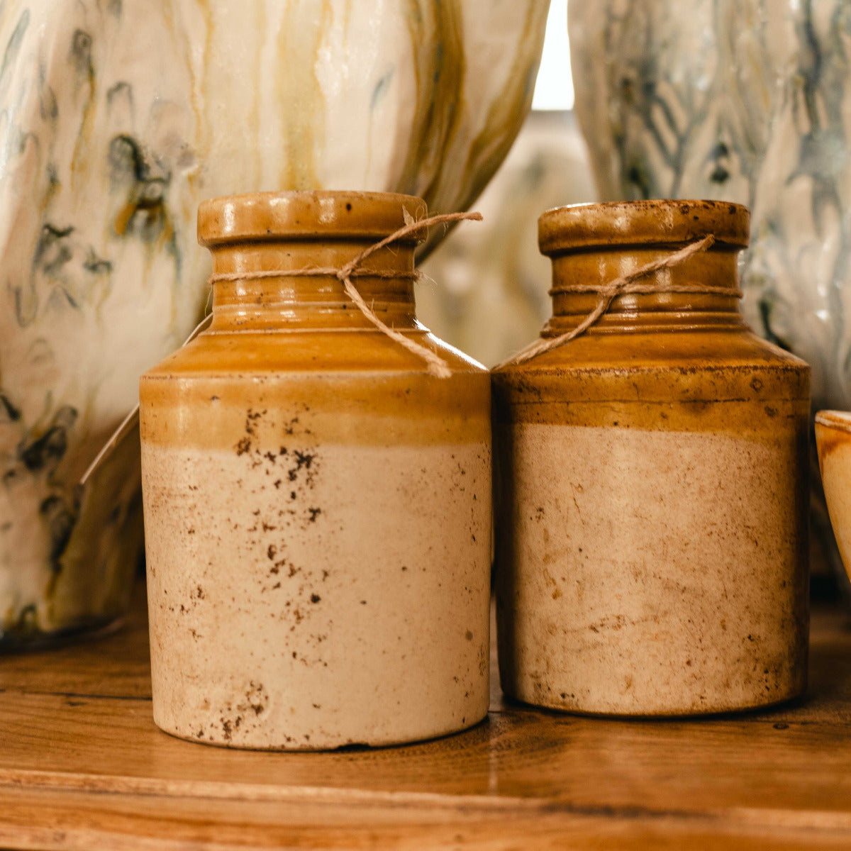 Vintage Mini Beige Bottle