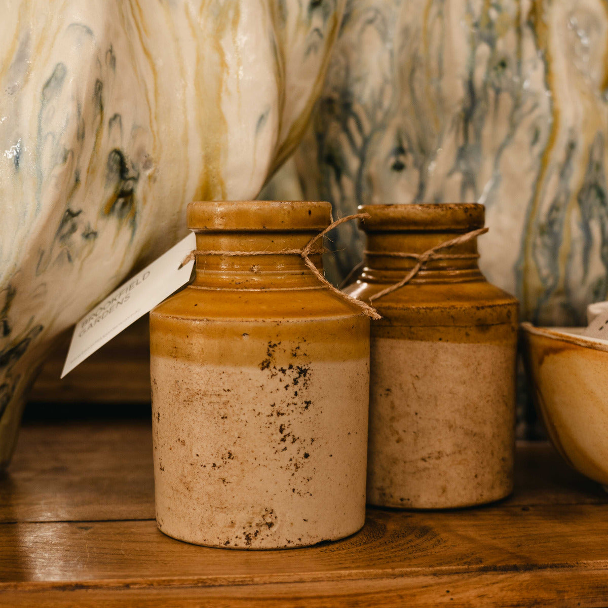 Vintage Mini Beige Bottle
