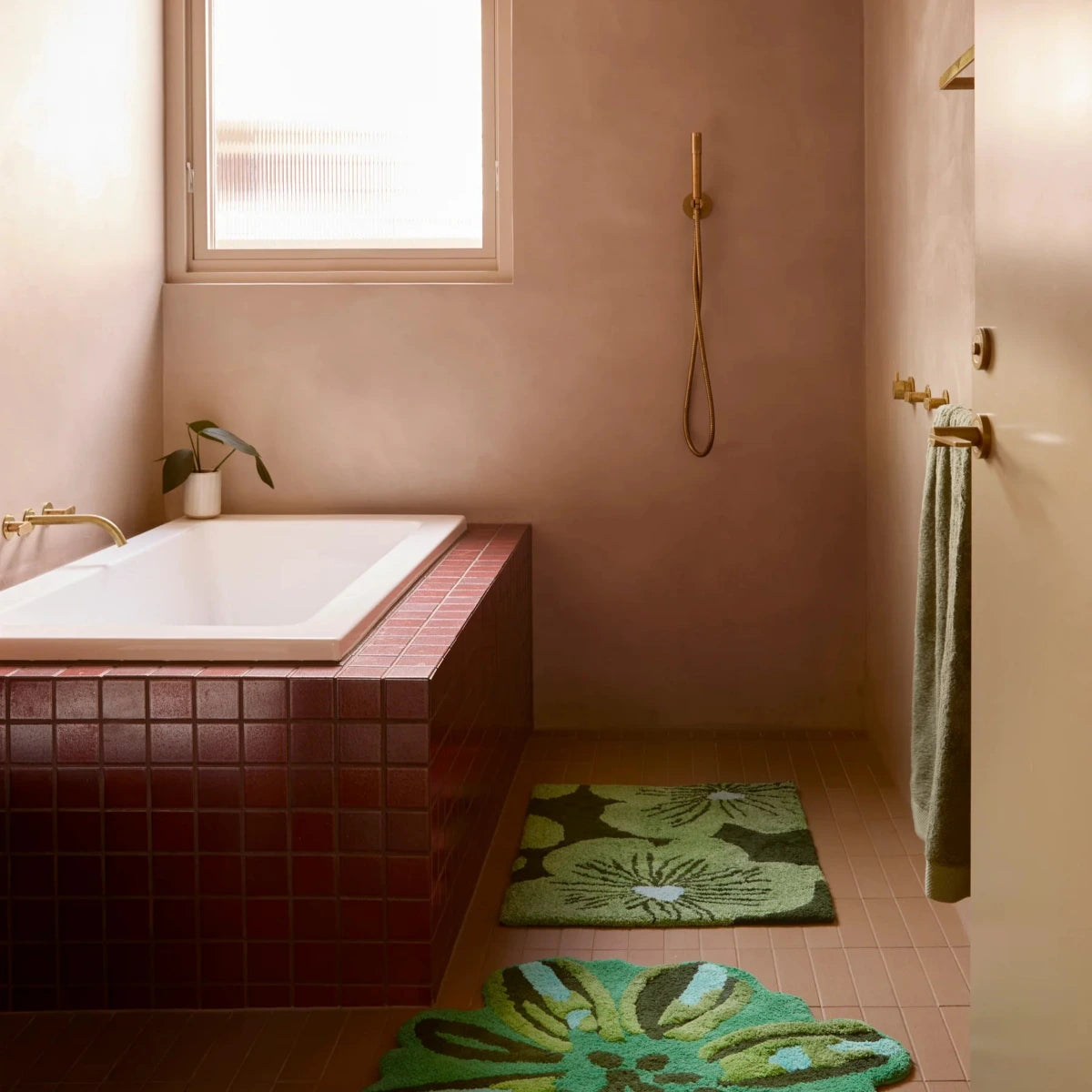 Jardin Green Bath Mat