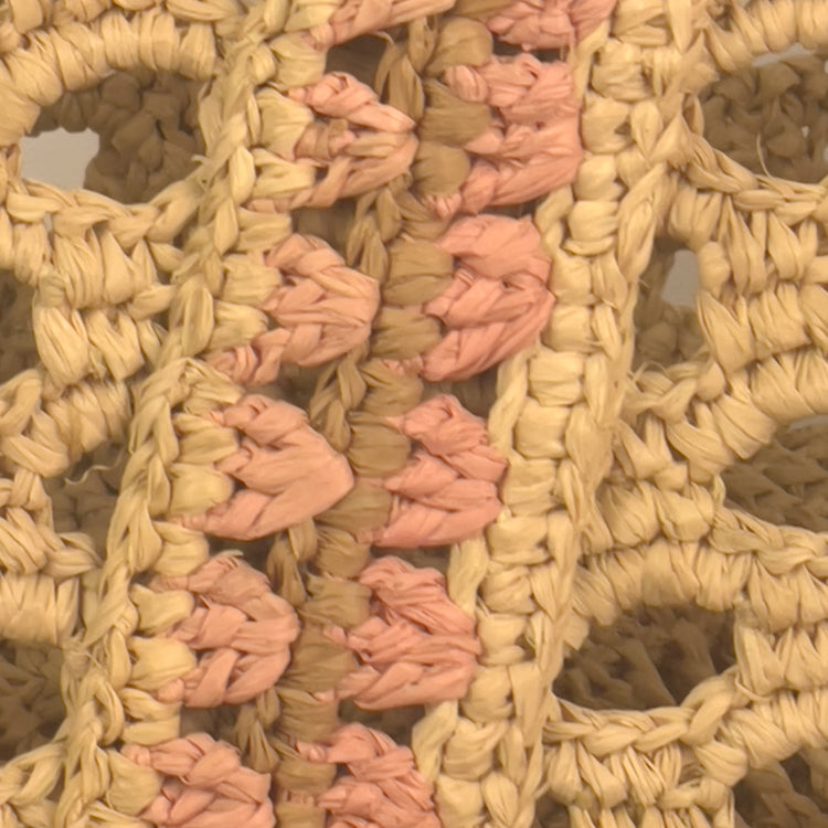 Bodo Bag Raffia Pink