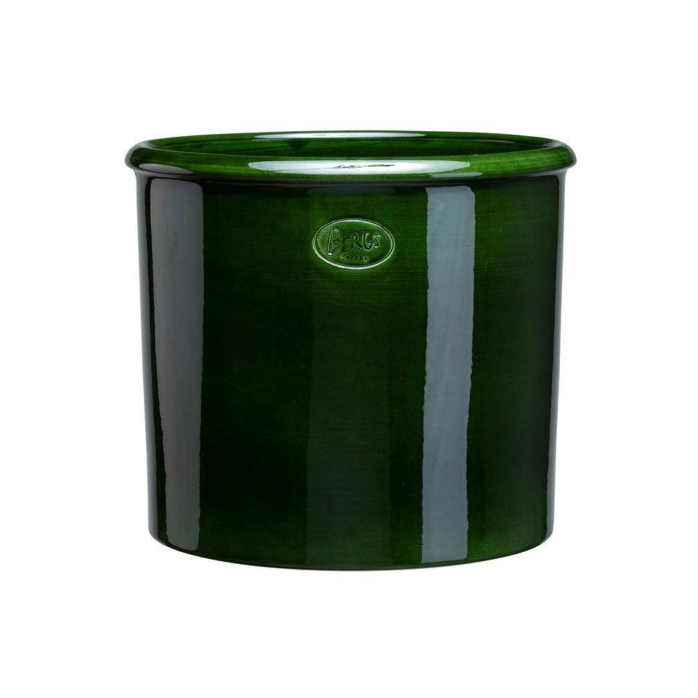 Bergs Potter Modena emerald green glazed pot