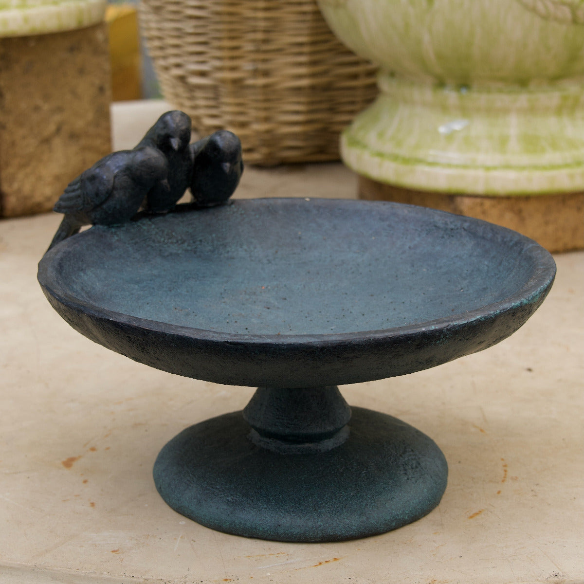 3 Bird on Footed Bowl