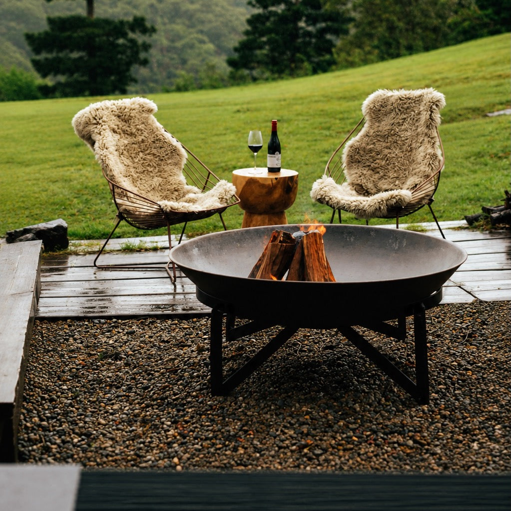 Cubist Fire Pit/Stand Shallow