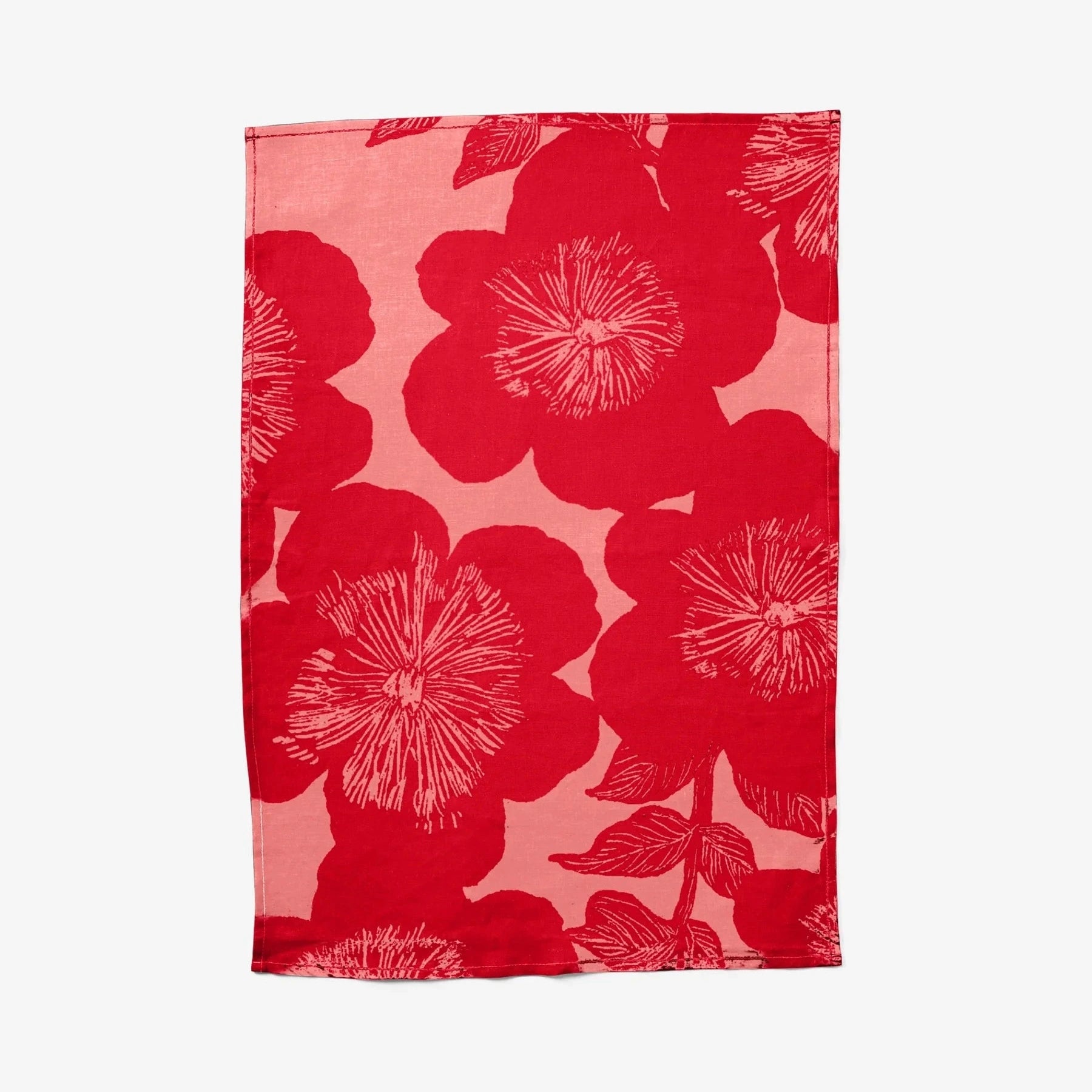 Jardin Pink Tea Towel