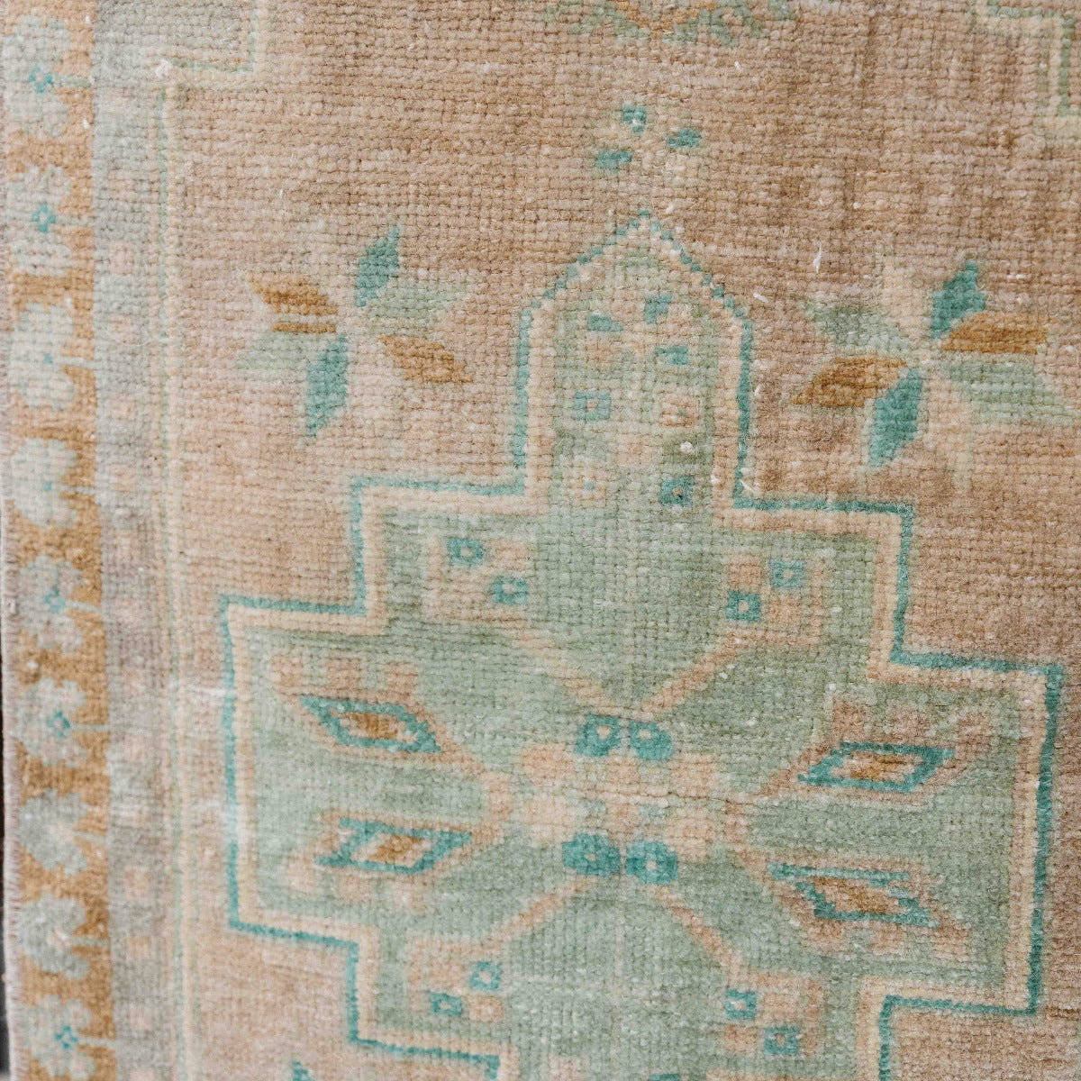 A beautiful&nbsp;one-of-a-kind vintage Anatolian rug, hand-knotted in Turkey approximately 40–60 years ago.