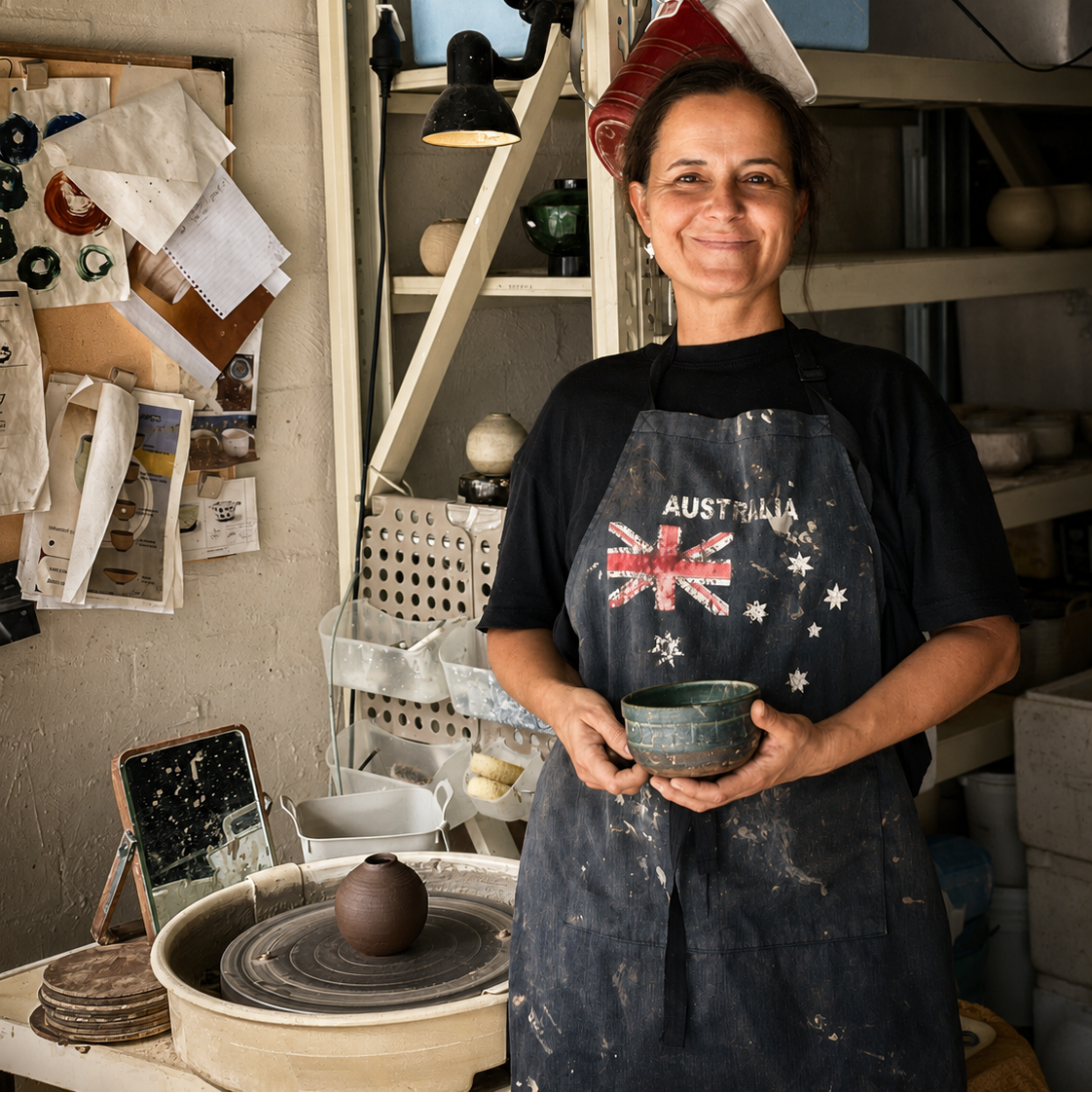 Nat_Brockett Blackbird pottery exclusive to Brookfield Gardens
