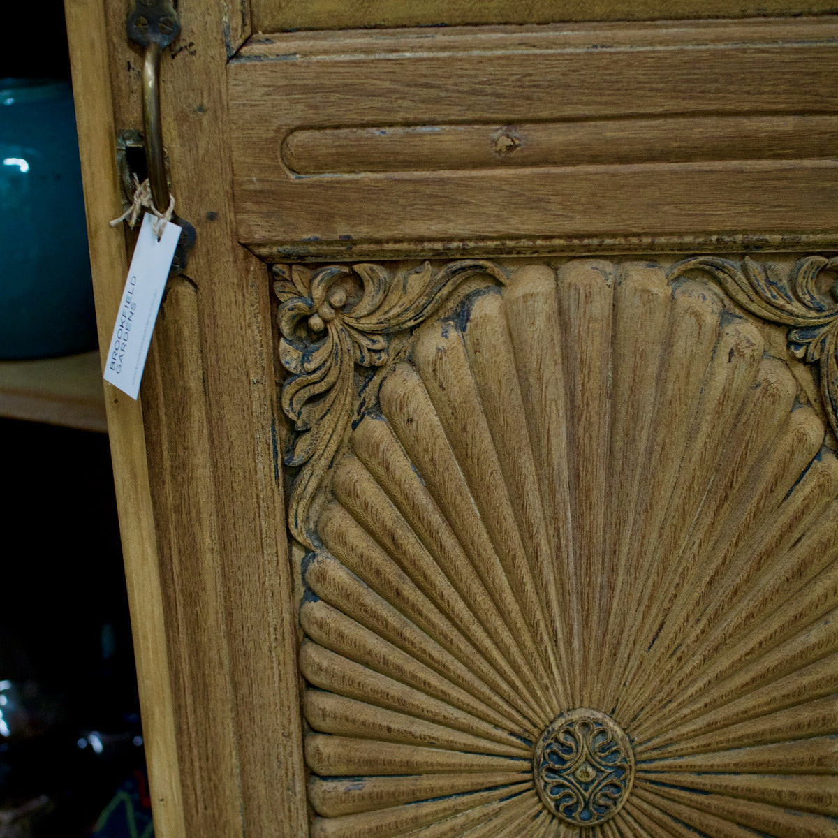 Vintage Carved Wooden Almirah