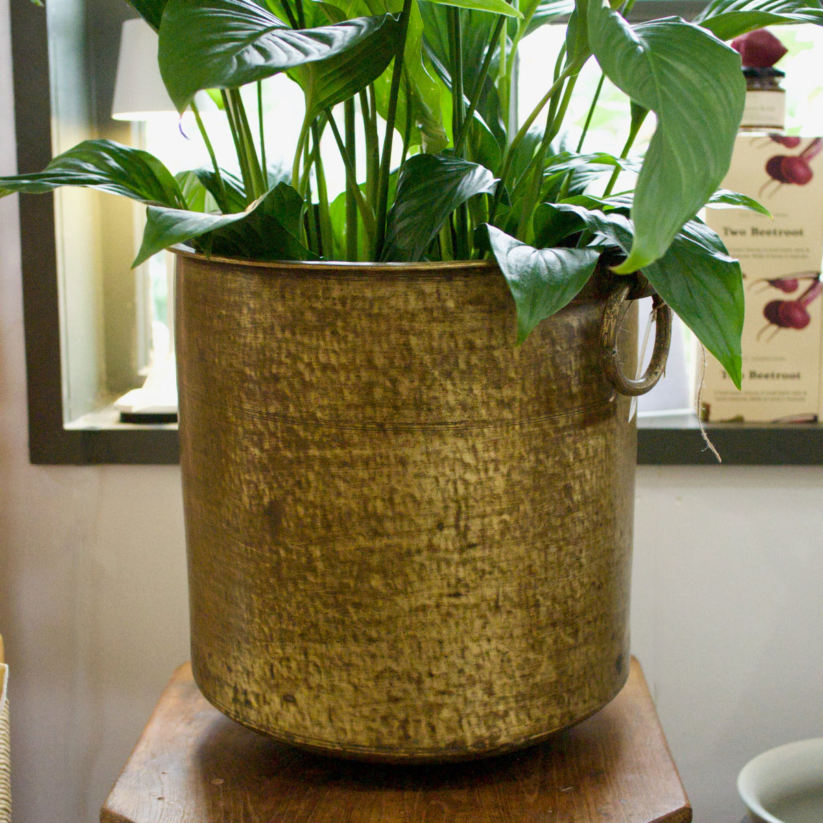 Vintage Brass Tub with Handles
