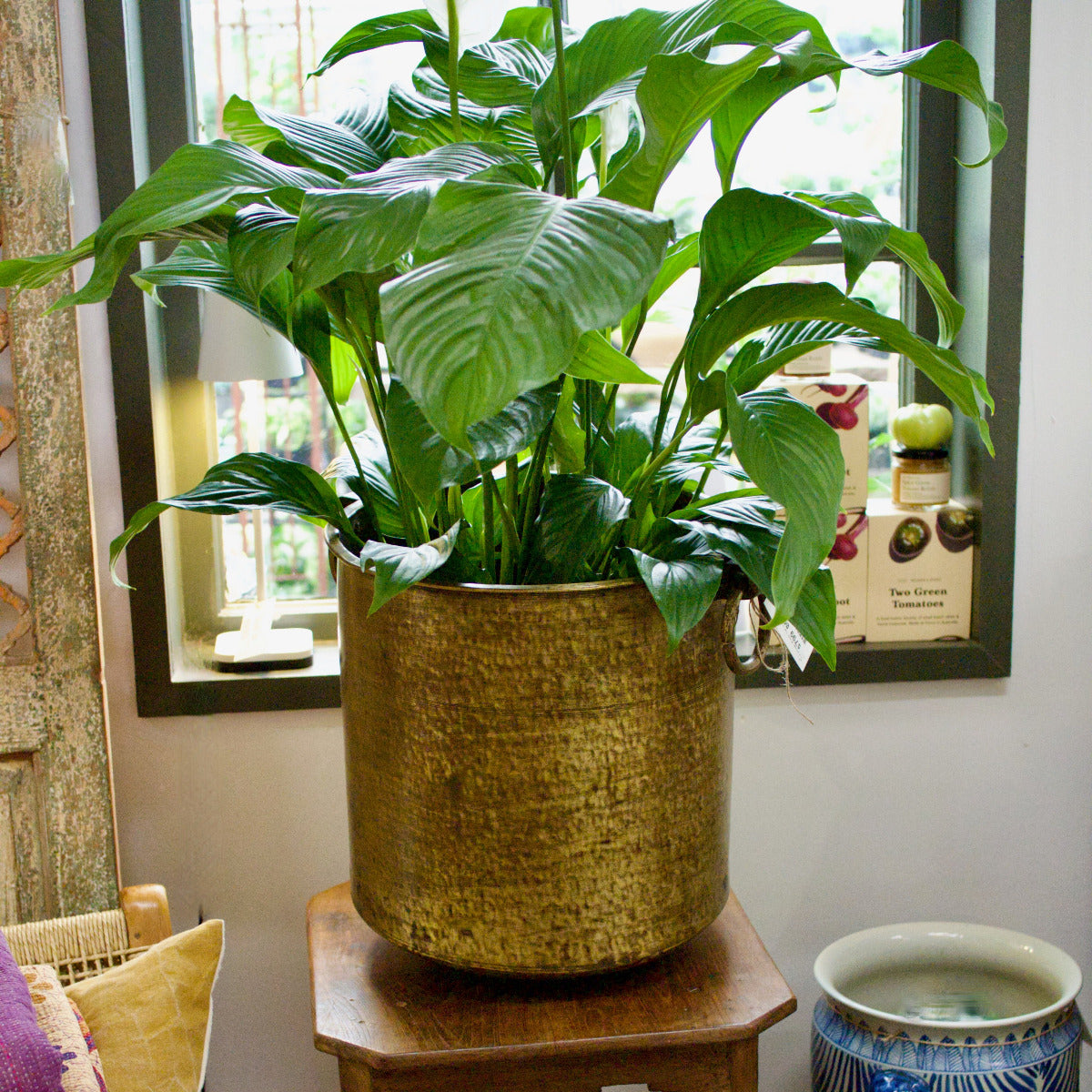 Vintage Brass Tub with Handles
