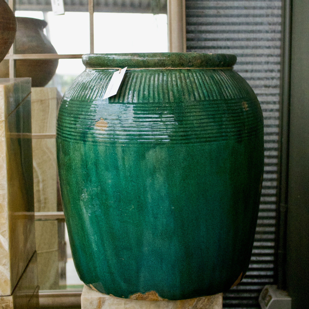 Antique Green Pot