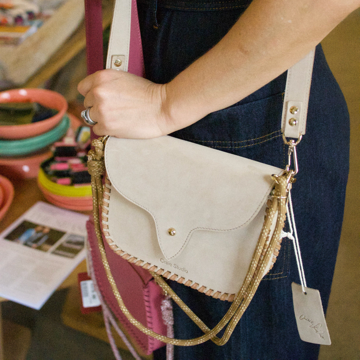 West Bag Nubuck Hemp